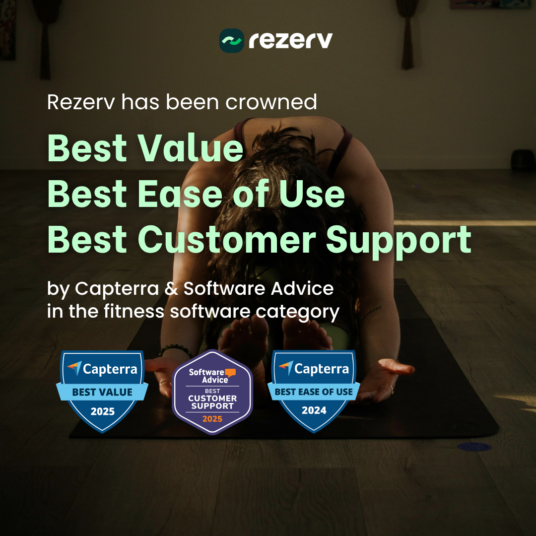 Rezerv Facebook ad: #1 Fitness Booking Software in South Africa