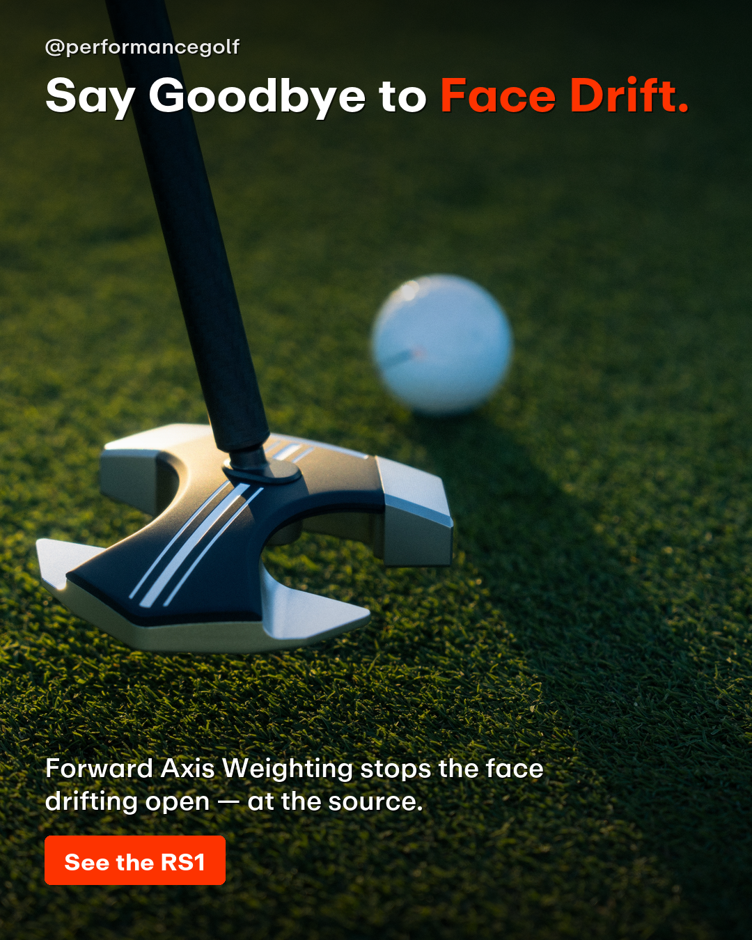 Performance Golf Facebook ad