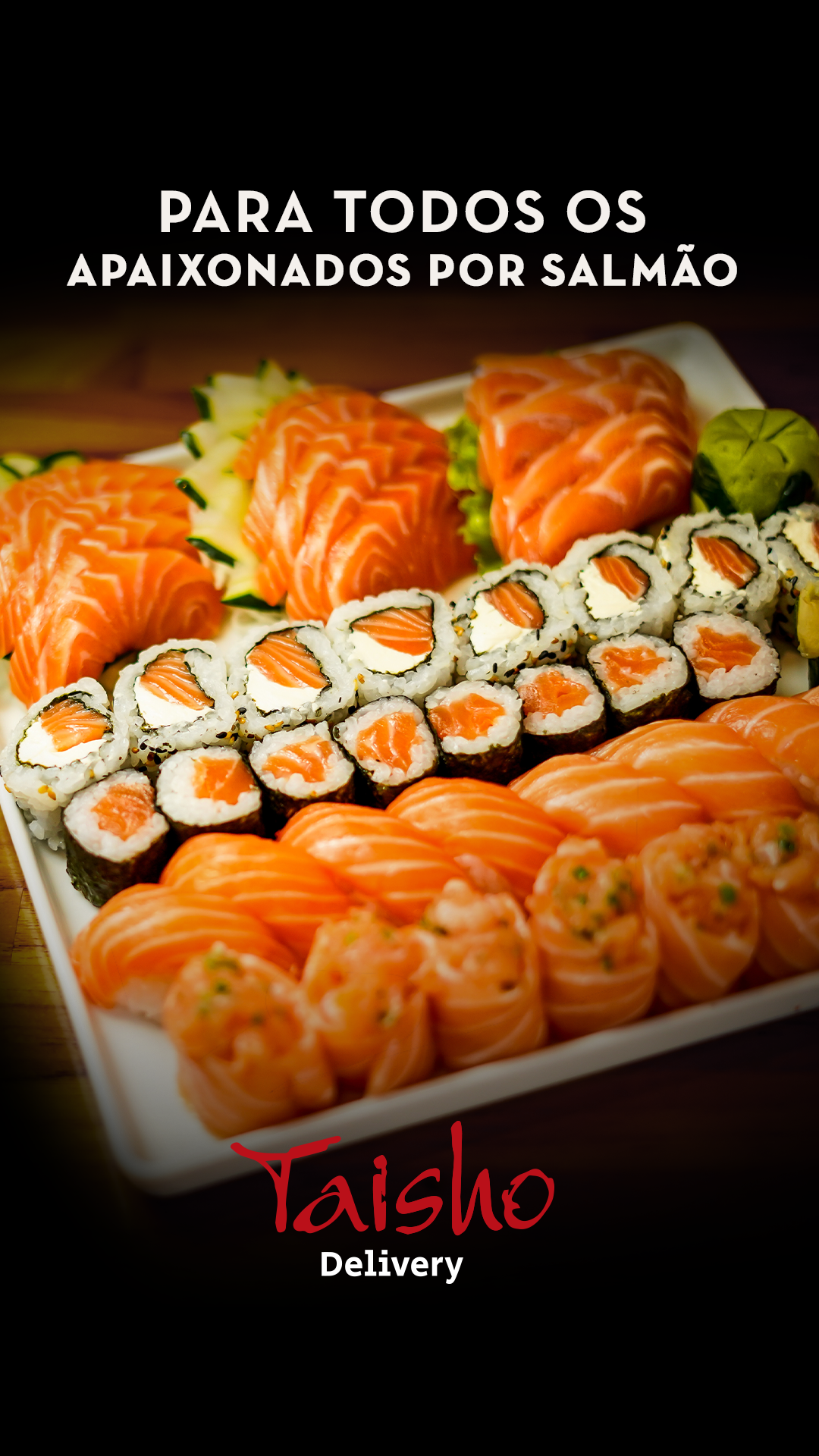 Taisho Restaurante Facebook ad: O Sabor sem igual do Taisho vai até você