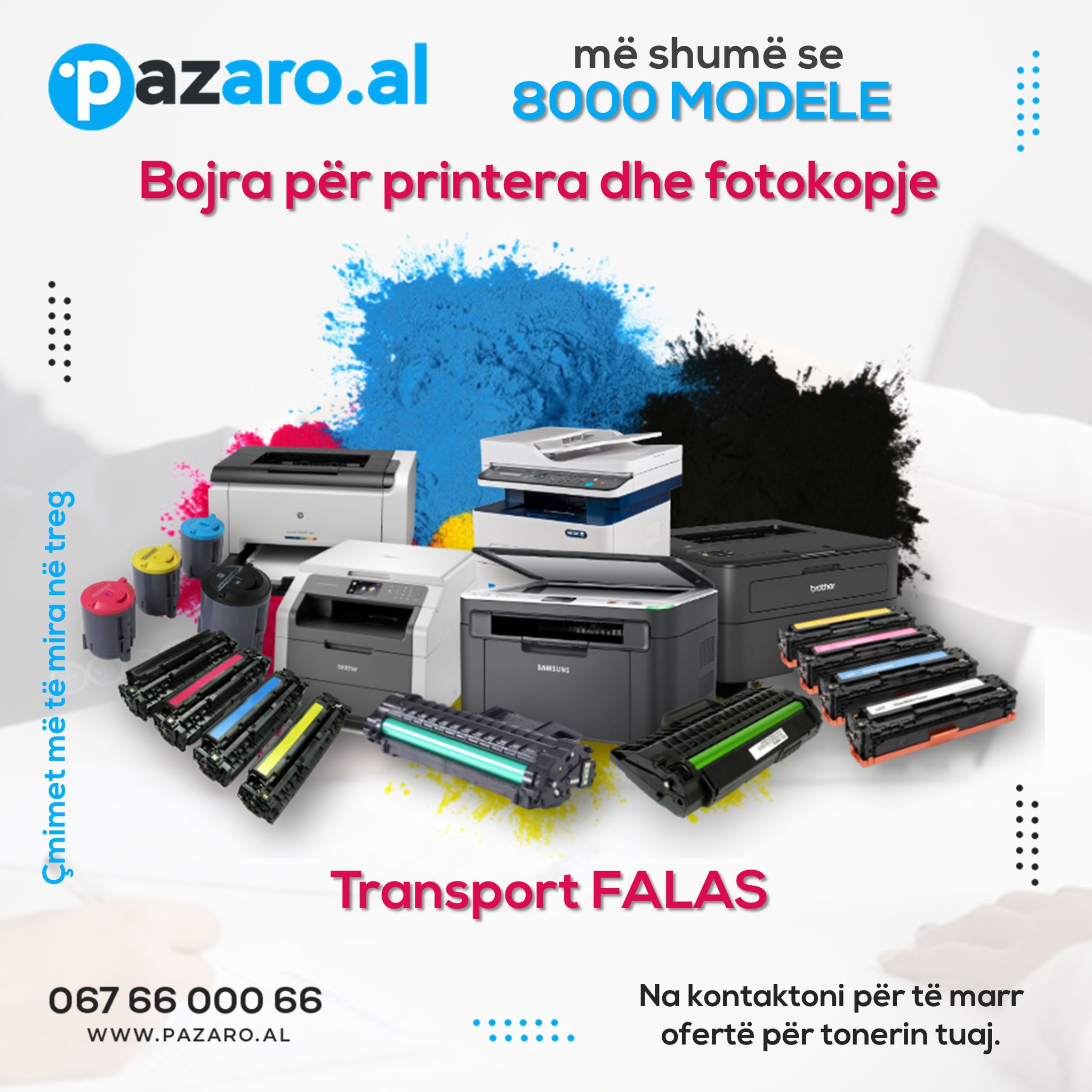 Pazaro Albania Facebook ad: Printo më shumë, shpenzo më pak