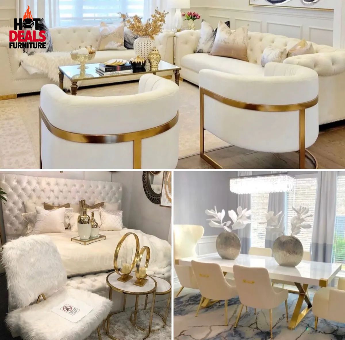 Hot Deals Furniture Facebook ad: $0 Down Special!