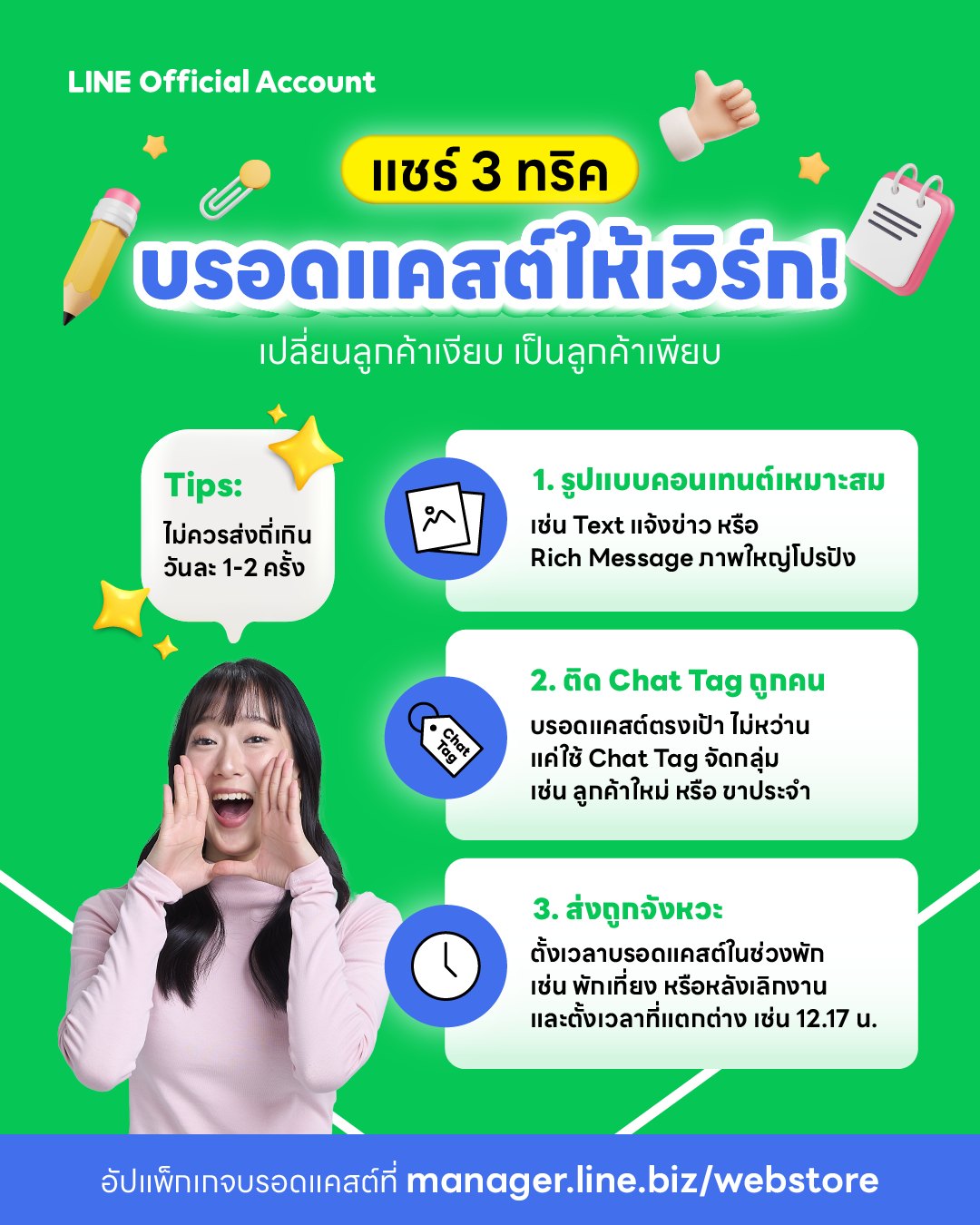 LINE for Business Facebook ad