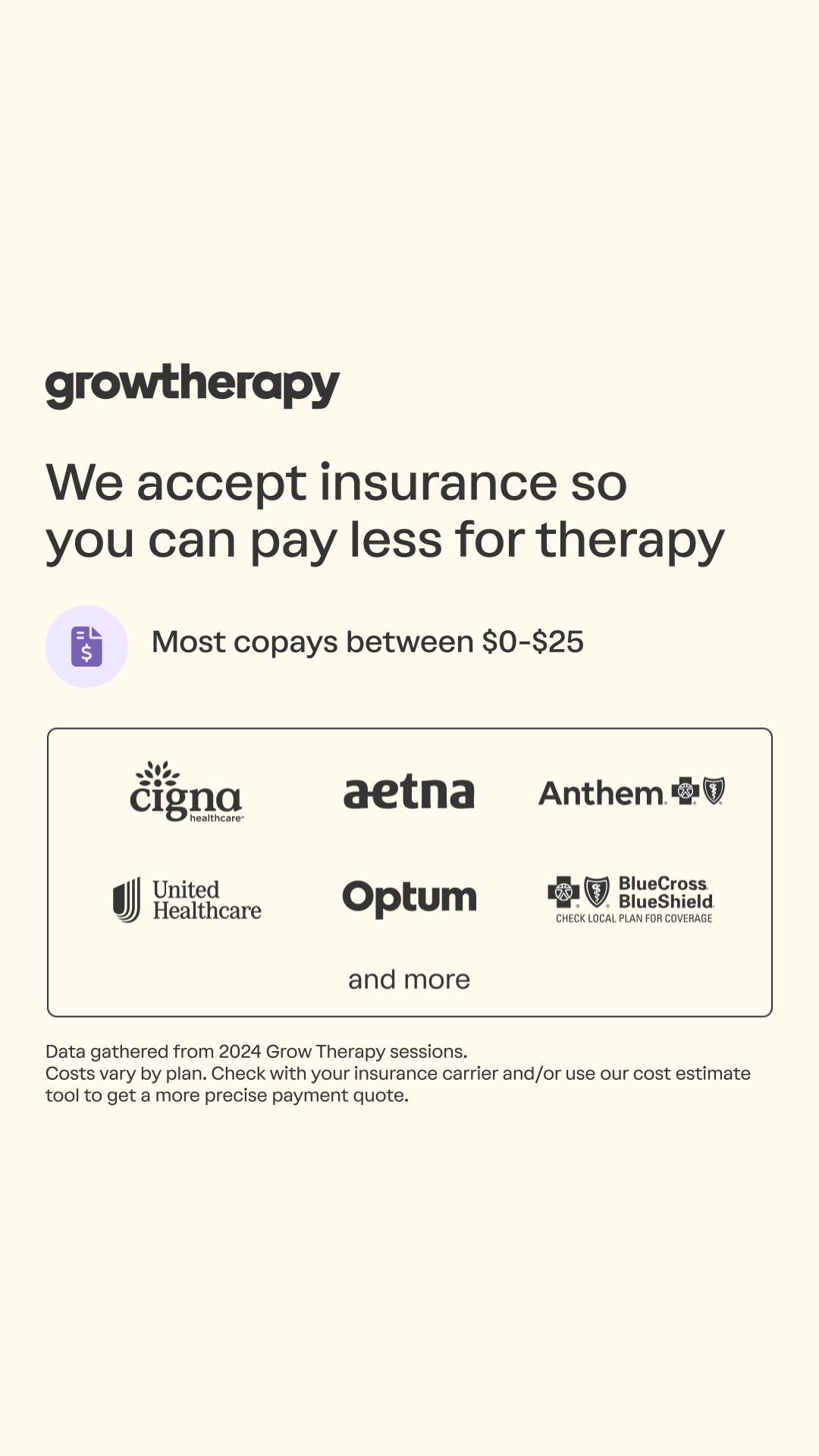 Grow Therapy Facebook ad