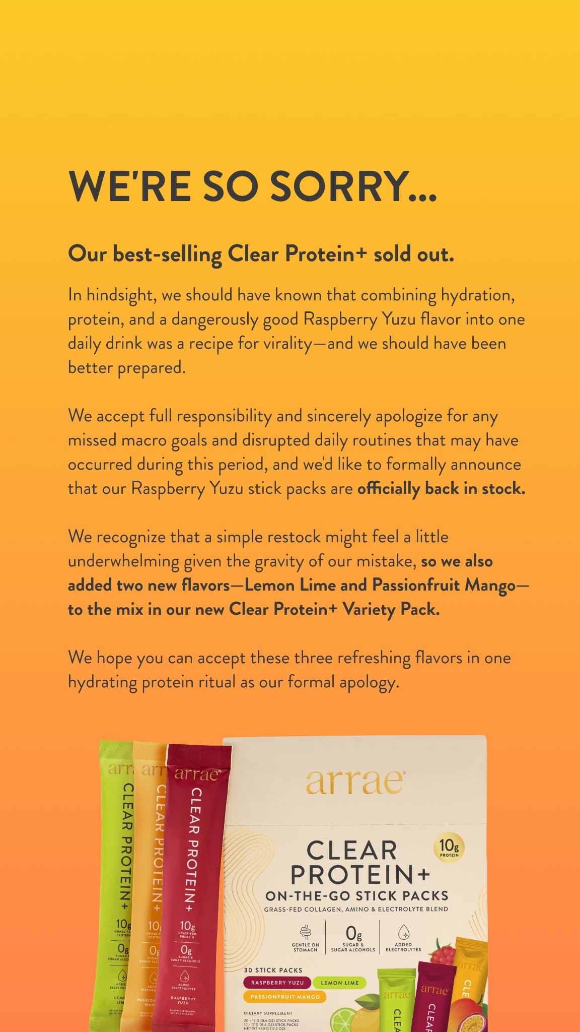 Arrae Facebook ad