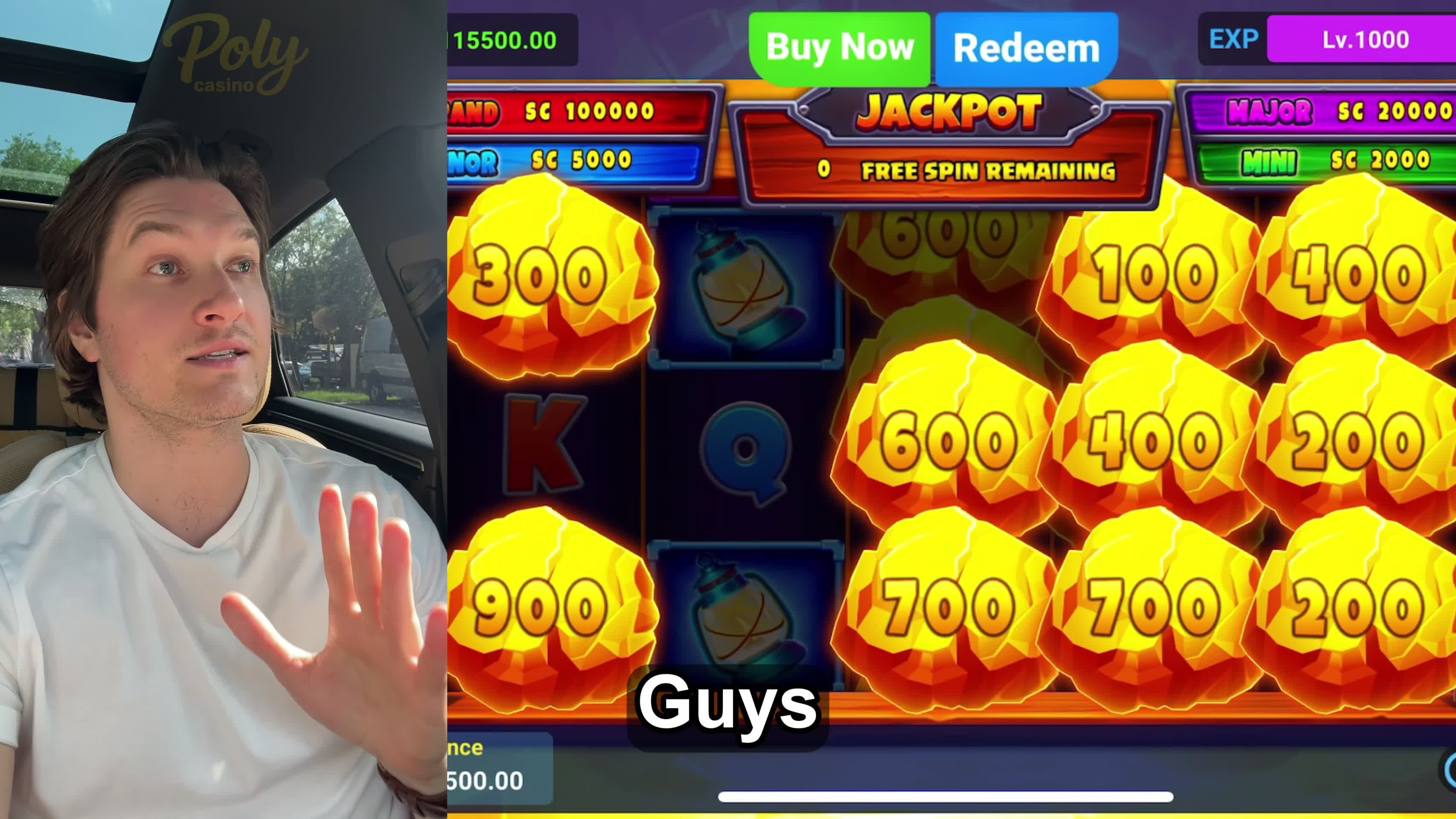 PolyCasino Facebook ad: Spin&Win
