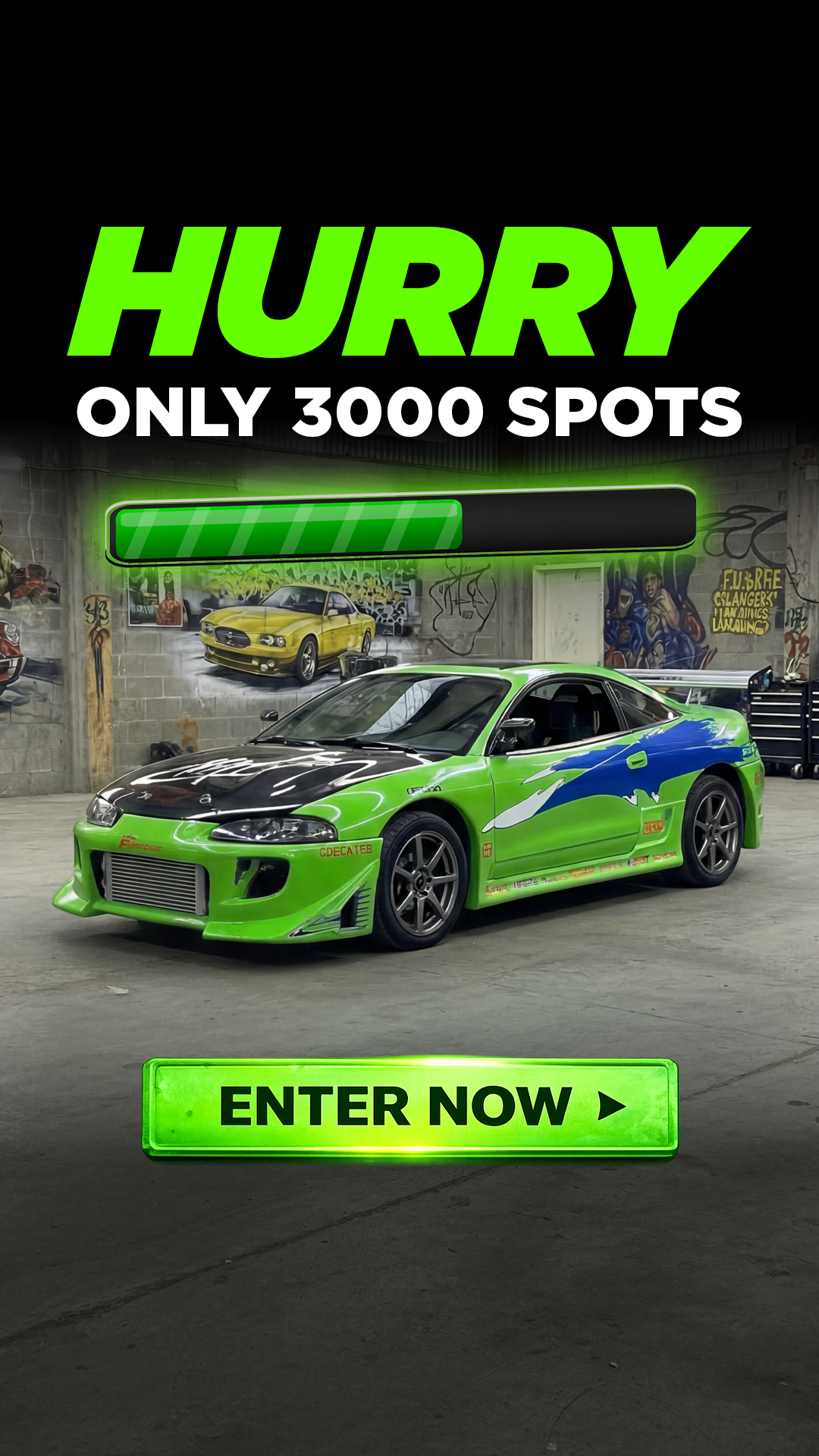 ZeroSixty Fantasy Car Giveaway Facebook ad