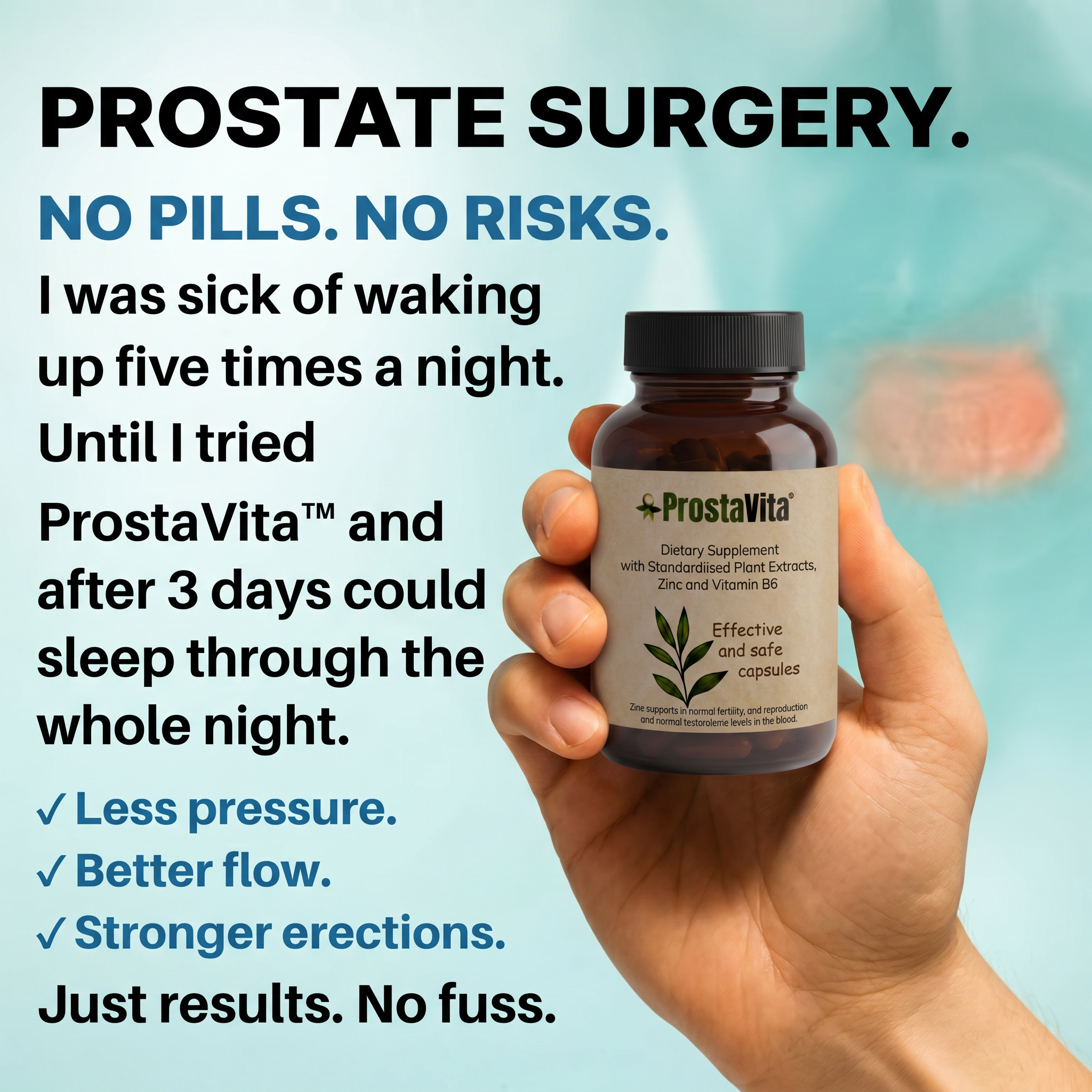 Vital Living Australia Facebook ad: Supports Nighttime Comfort