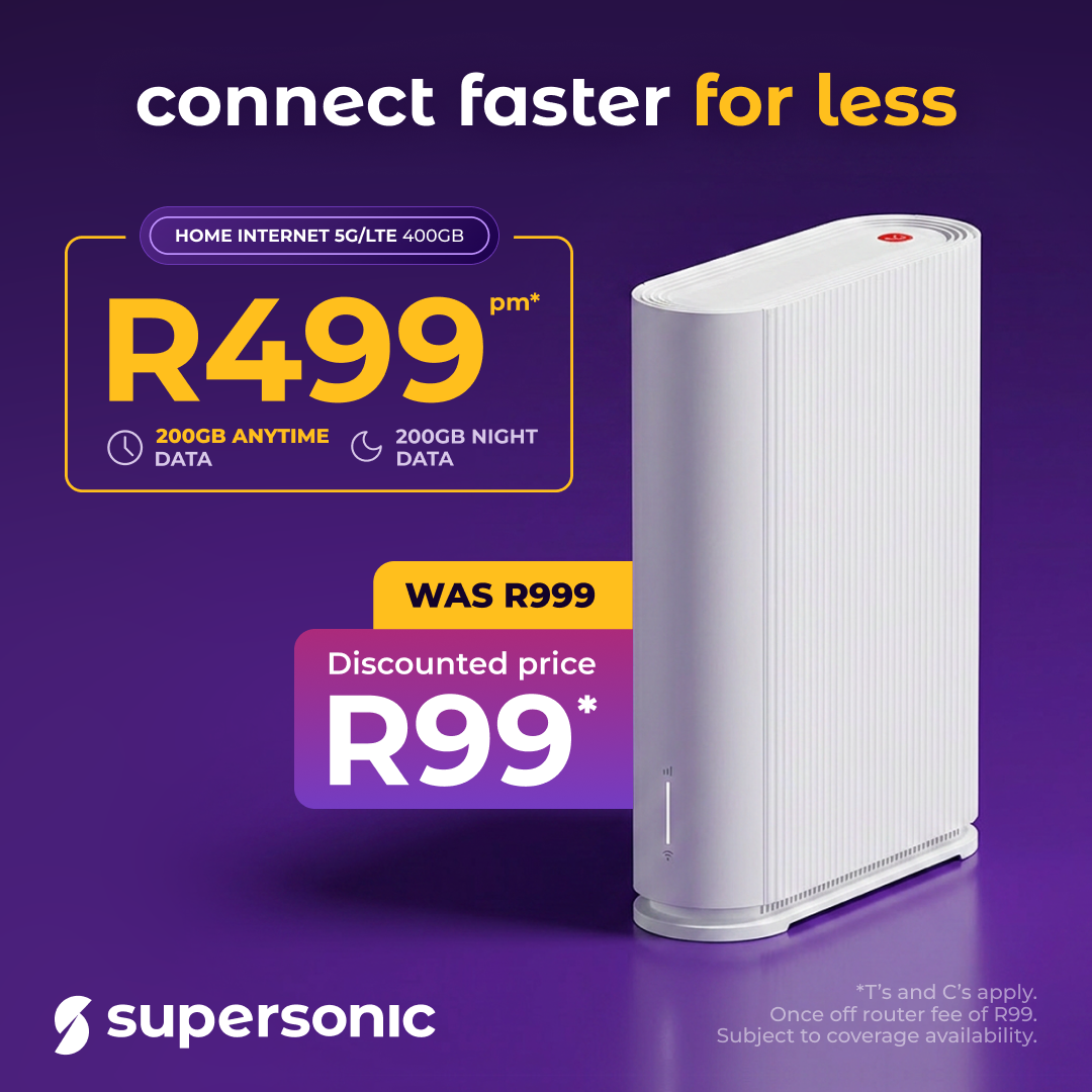 Supersonic Fibre Facebook ad
