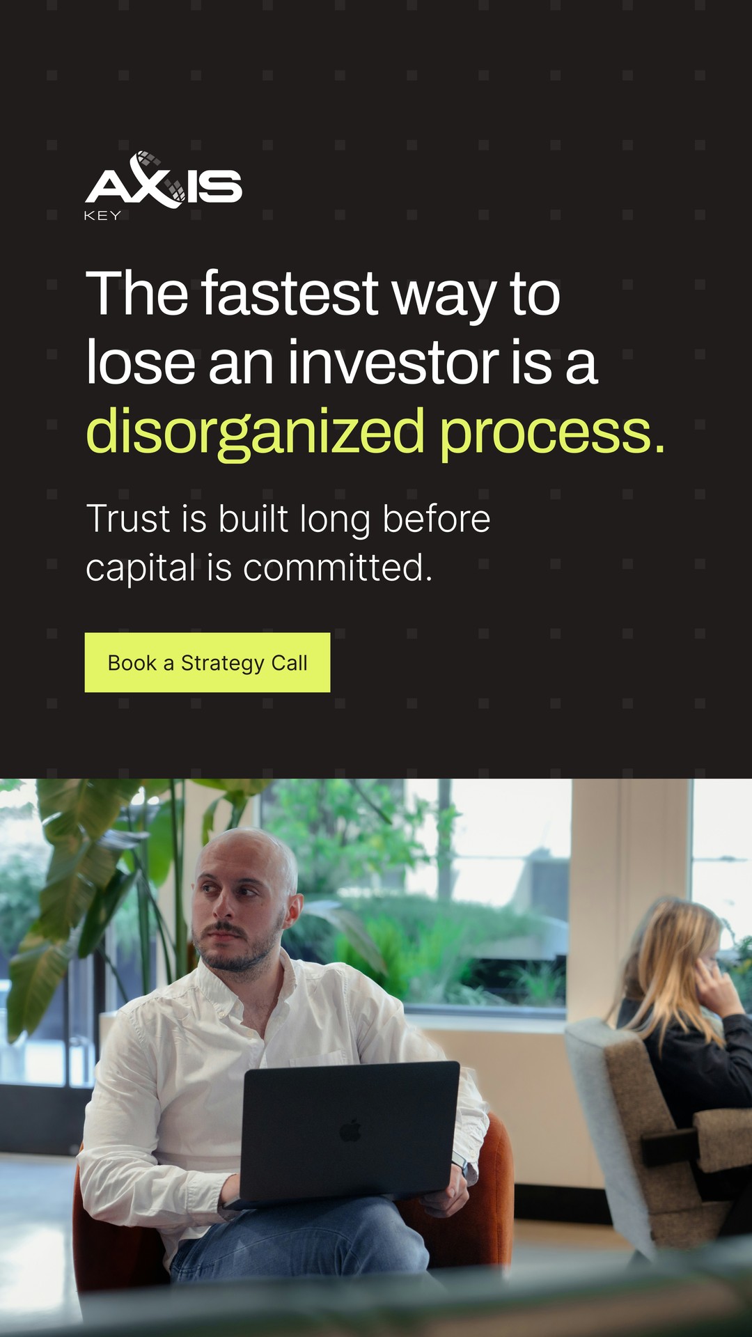 AxisKey Facebook ad: Manage Your Fund Like the Institutions Do