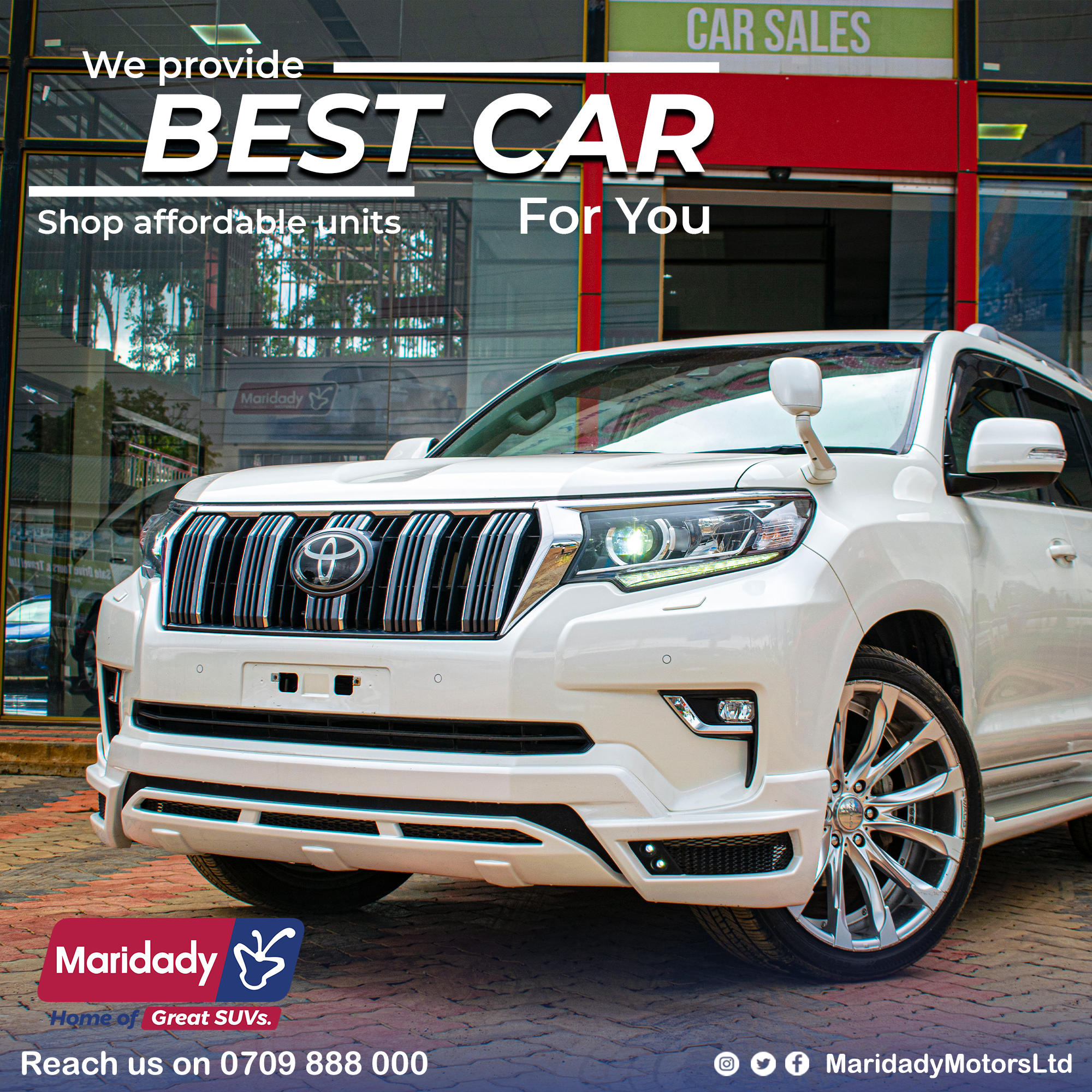 Maridady Motors Ltd Facebook ad from Feb 20, 2026