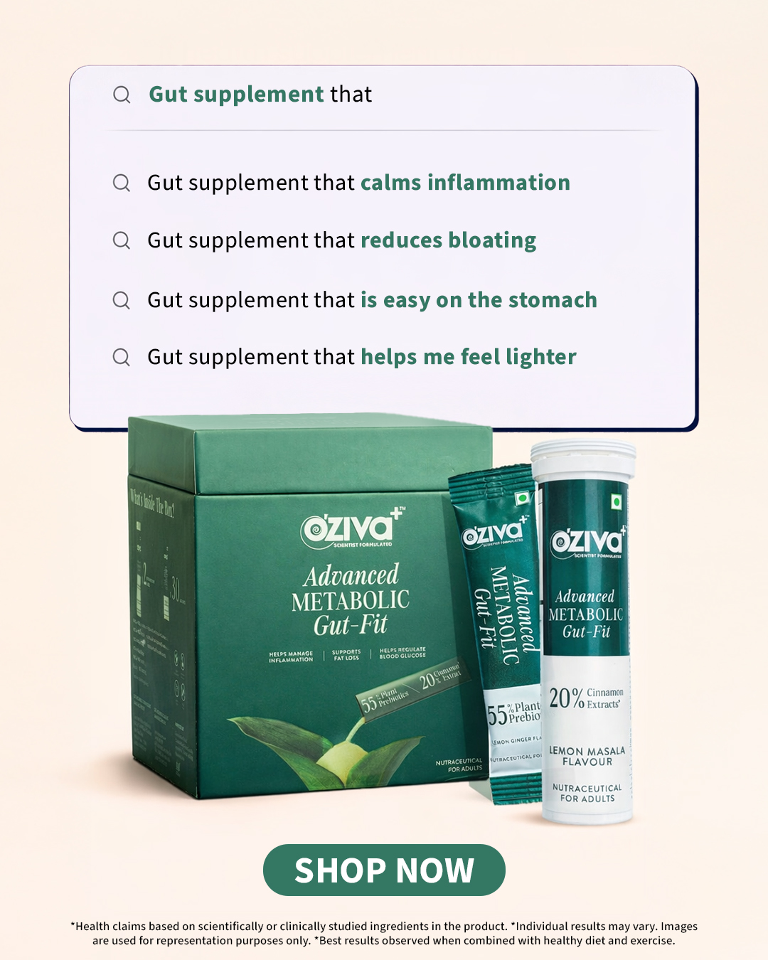 OZiva Facebook ad