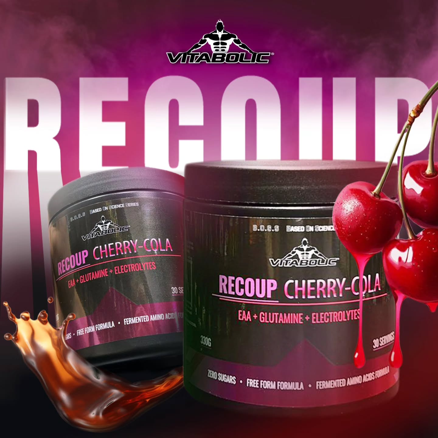 Vitabolic Facebook ad: EAA RECOUP cherry&cola