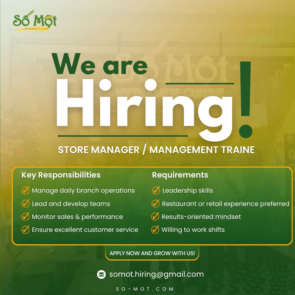 So-Mot Viet Taste Job Hiring Facebook ad