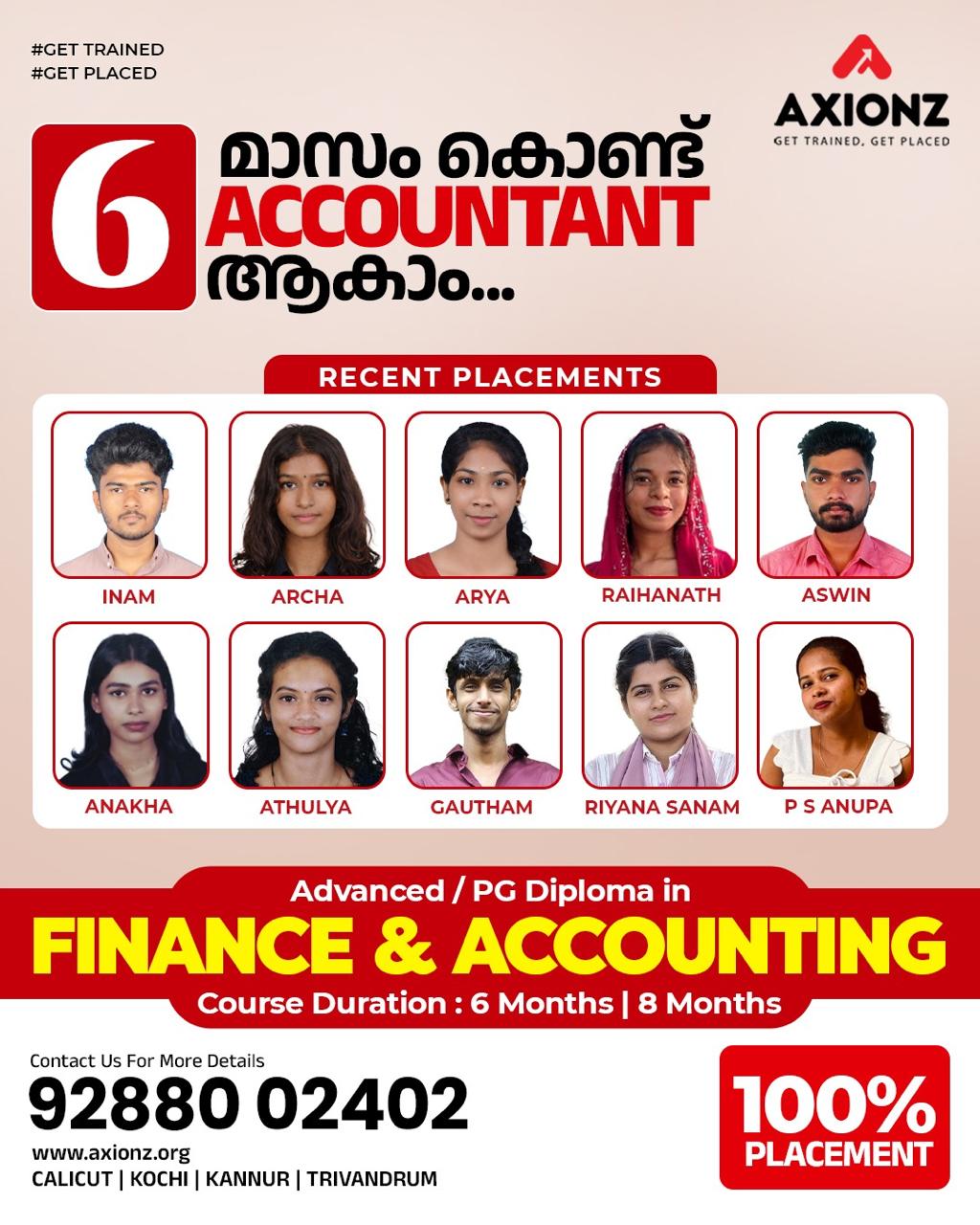Axionz Institute Facebook ad