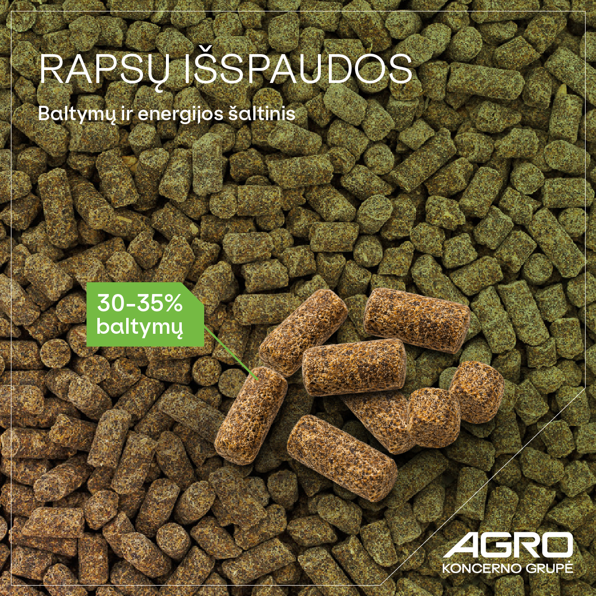 Agrokoncernas Facebook ad: Tinkamai subalansuotas racionas prasideda nuo kokybiškų…