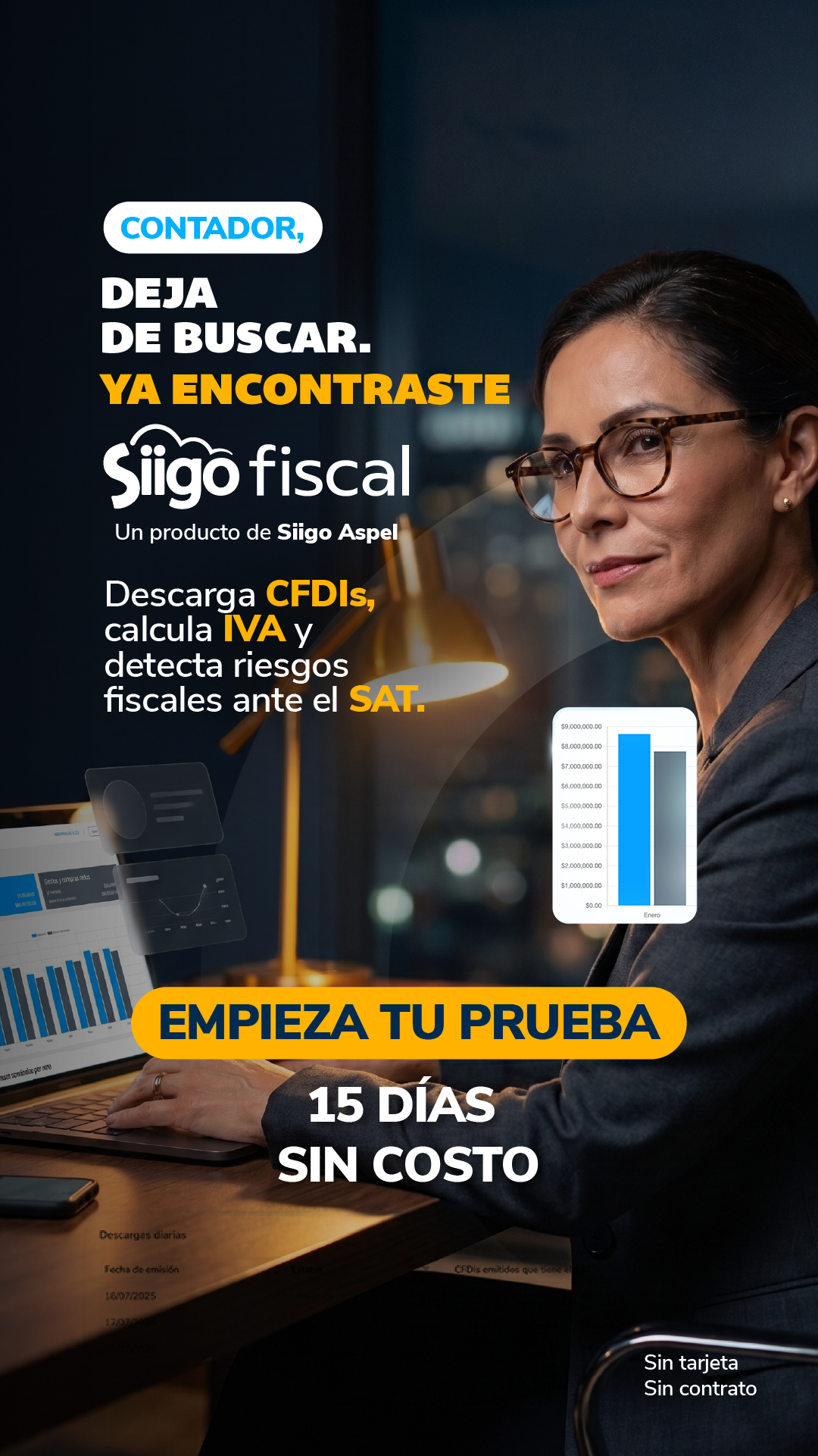 Siigo Aspel Facebook ad: PRUÉBALO GRATIS POR 15 DÍAS