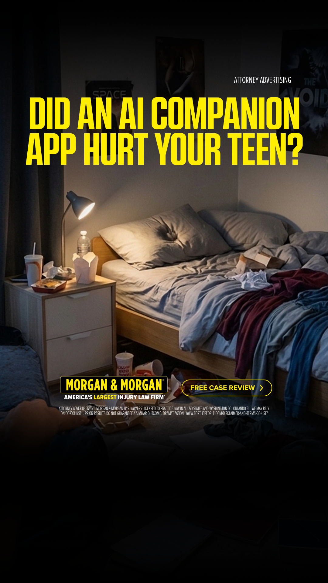 Morgan & Morgan Facebook ad