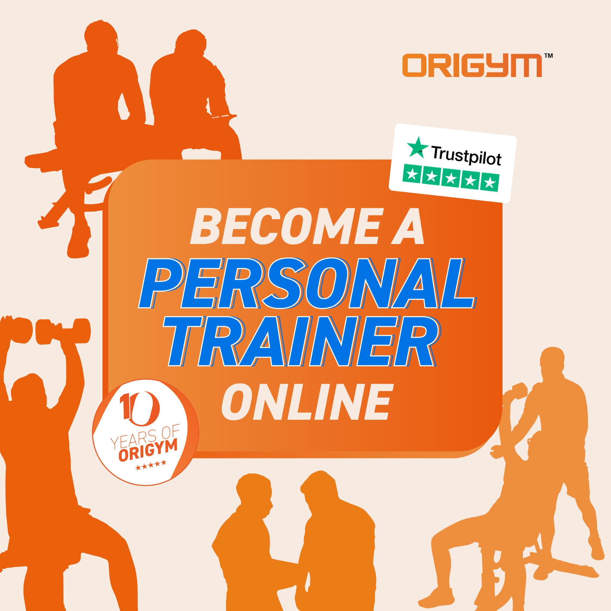 OriGym Centre of Excellence Facebook ad: Become a Qualified Personal Trainer