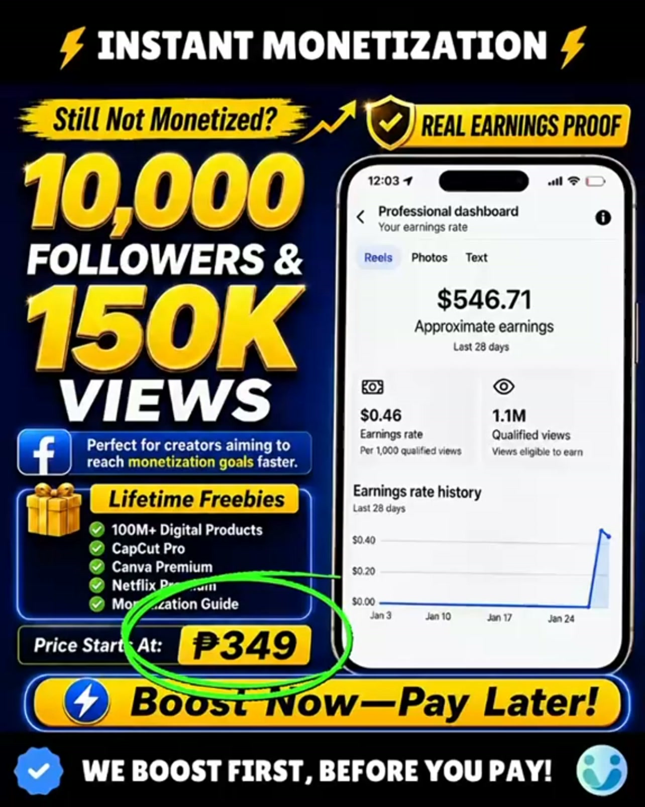 Viral Connect Social Media Boosting Facebook ad: Here's How To Achieve Facebook Monetization in 2026-Boost…