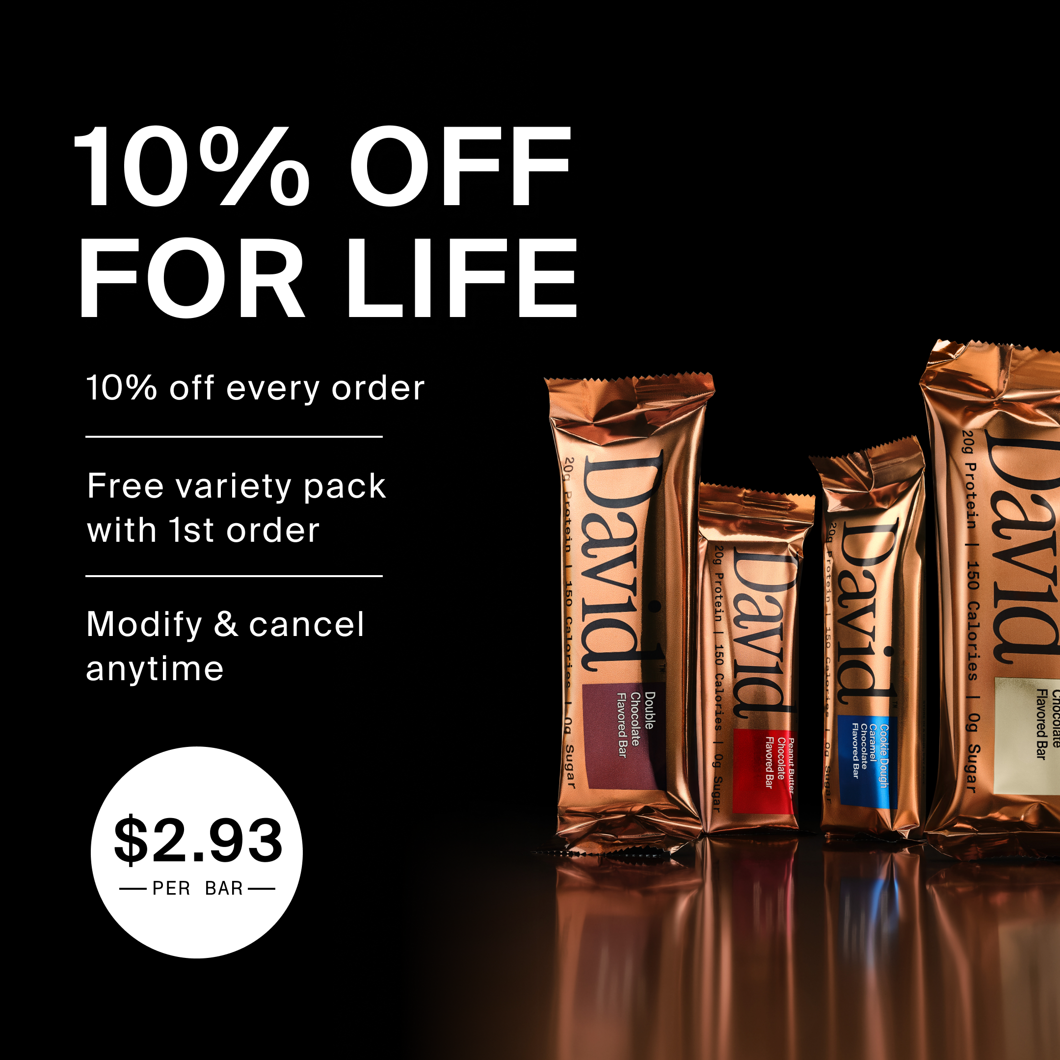 David Protein Facebook ad