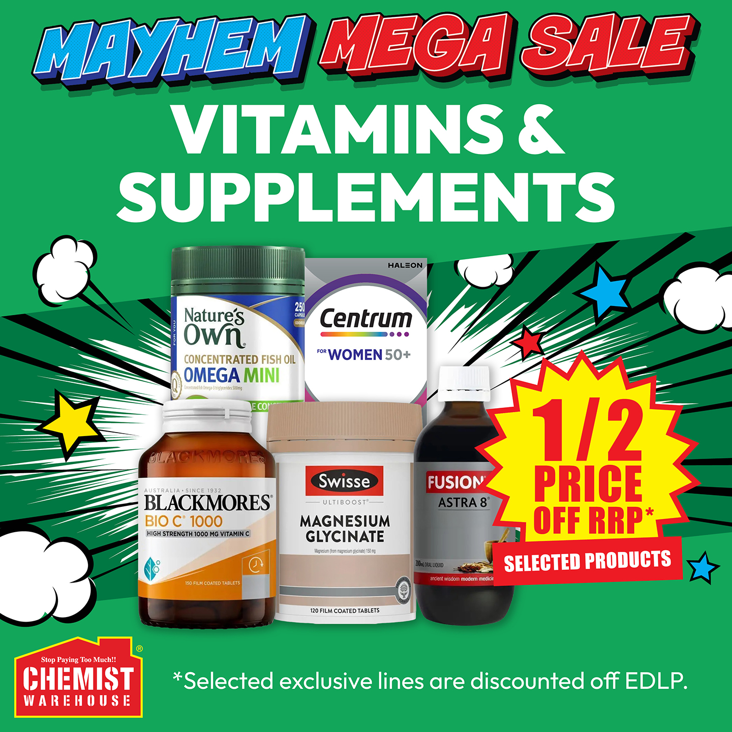 Chemist Warehouse Facebook ad
