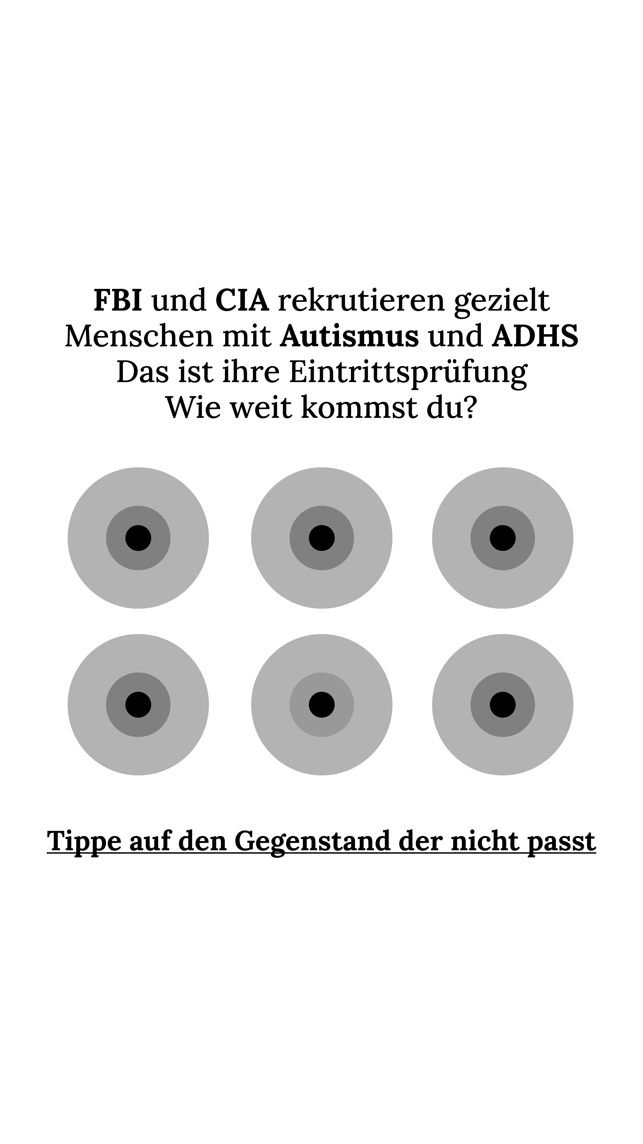 International Brain Test Facebook ad