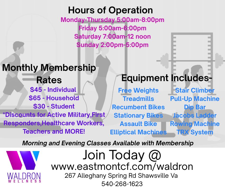 Waldron Fitness Center Facebook ad: Get Fit Locally