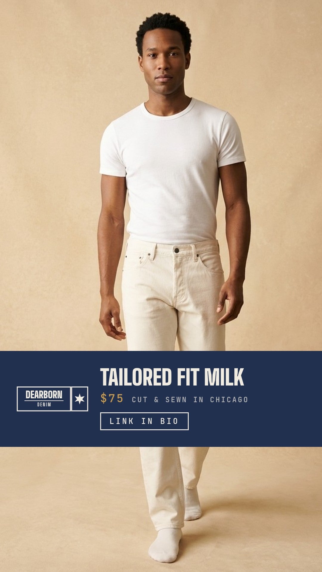 Dearborn Denim & Apparel Facebook ad: American Made. $75.