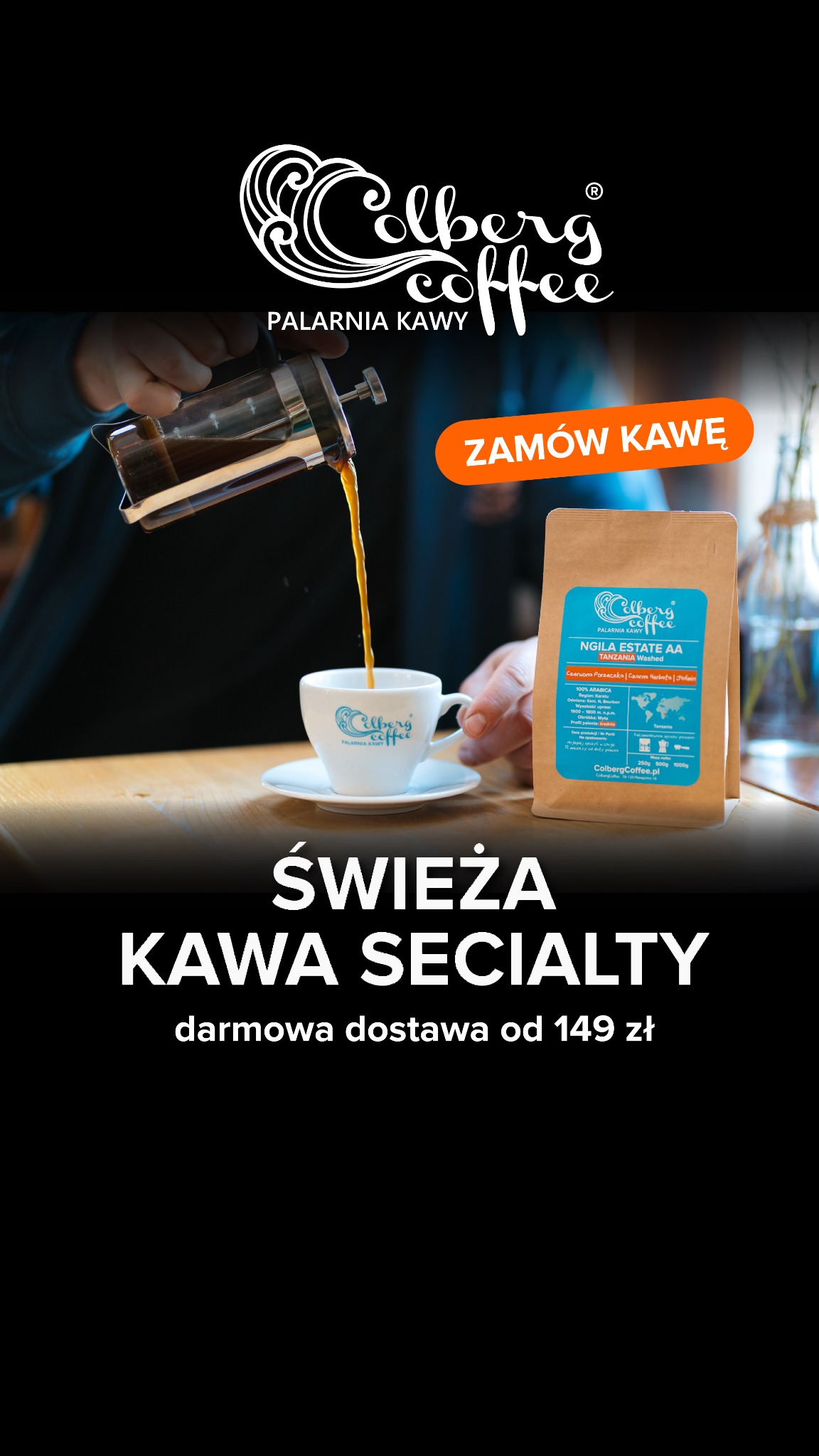 Colbergcoffee Palarnia Kawy Facebook ad from Dec 1, 2025