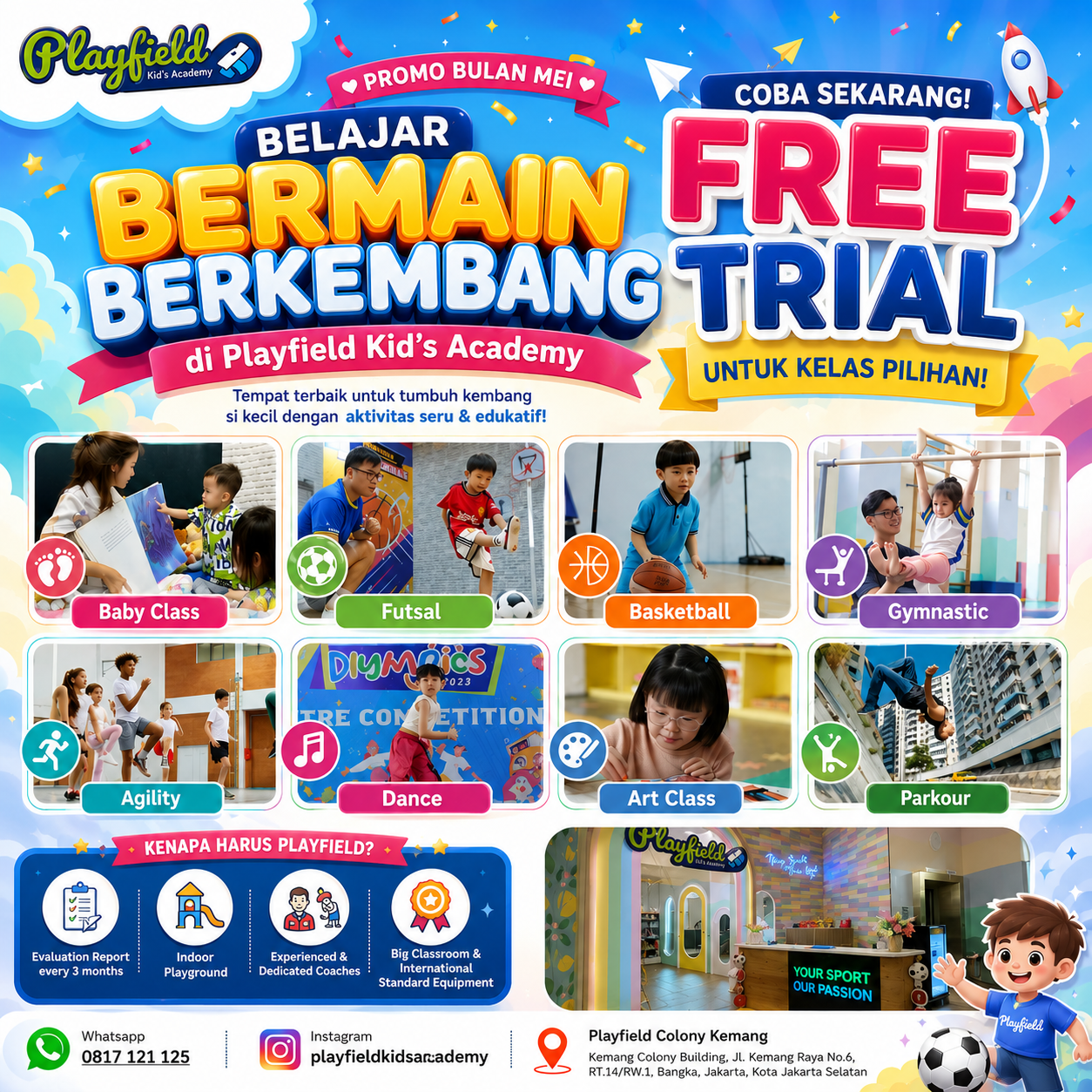 Playfield Kid's Academy Facebook ad