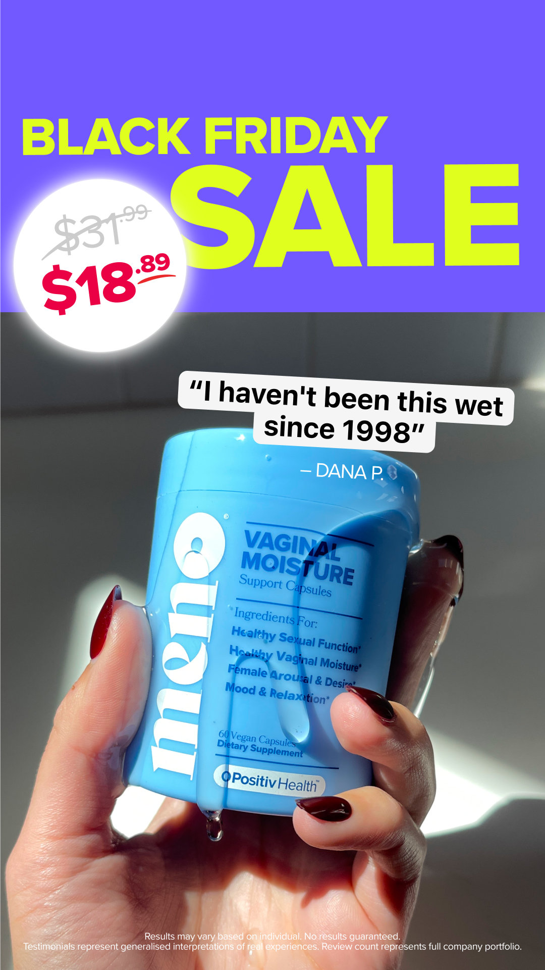 MENO Vitamins Facebook ad