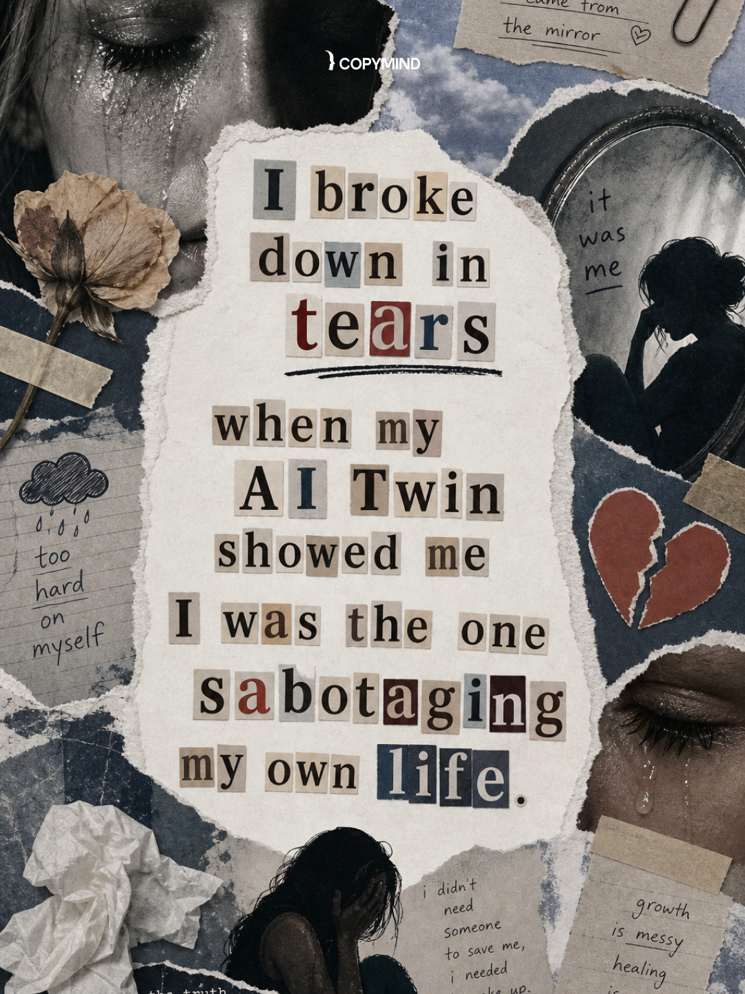 Copymind: AI twin for therapy Facebook ad