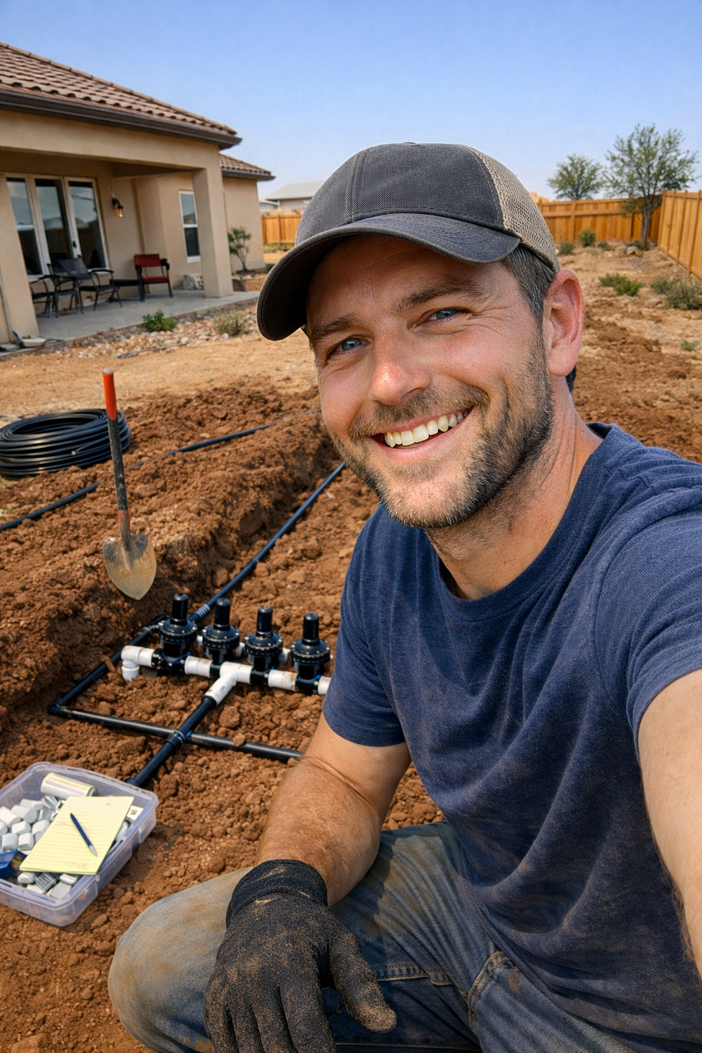 Steve's lawn and irrigation Facebook ad from May 18, 2026
