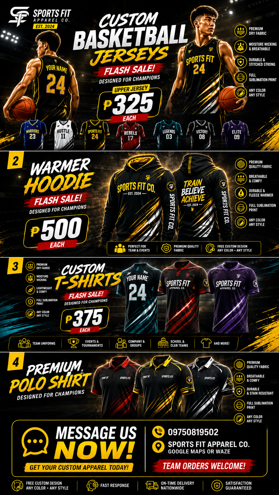 Sports Fit Co. Facebook ad: SPORTS FIT APPAREL CO.