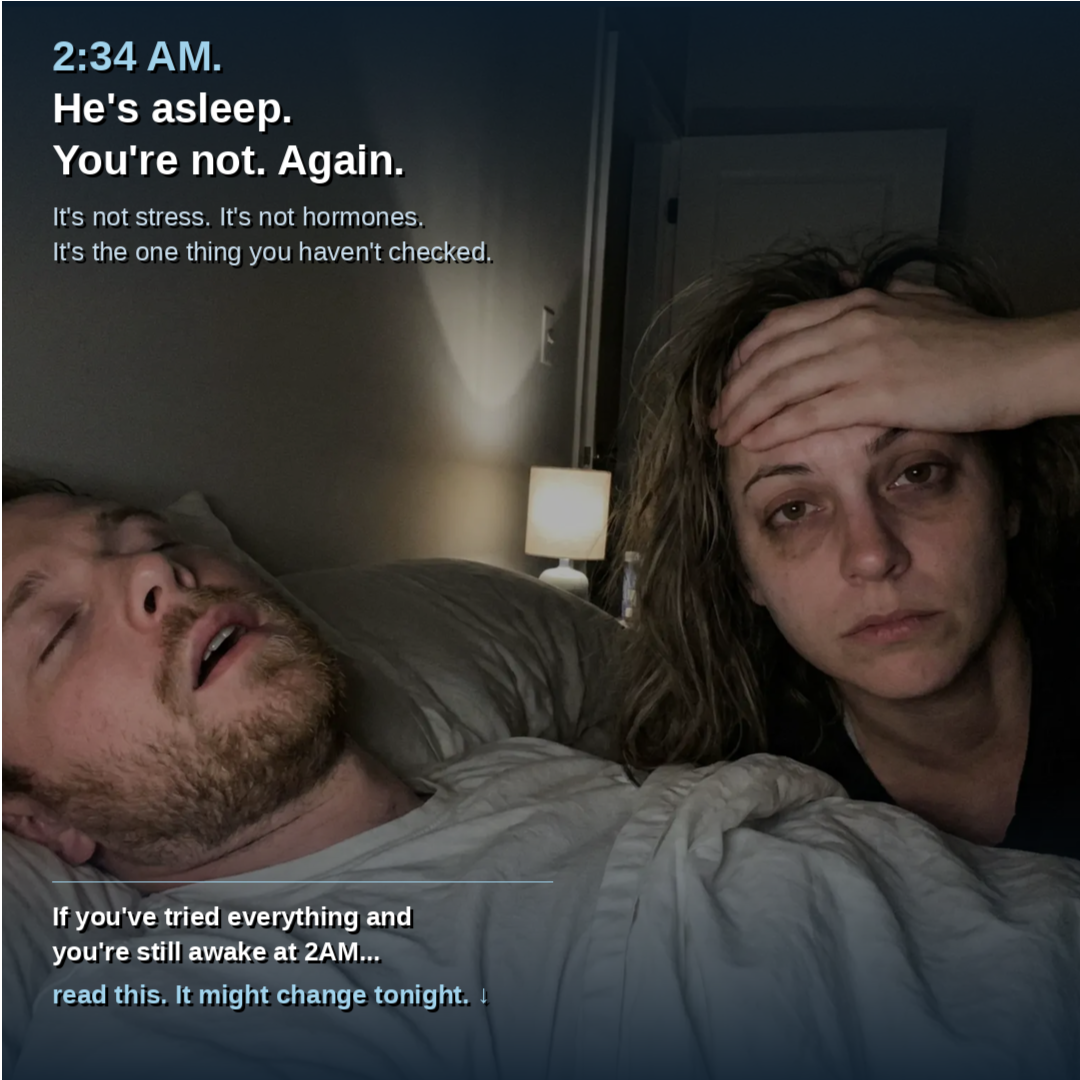 COVESleep Facebook ad: The Real Reason You Keep Waking Up at 2AM, And Why Nothing…