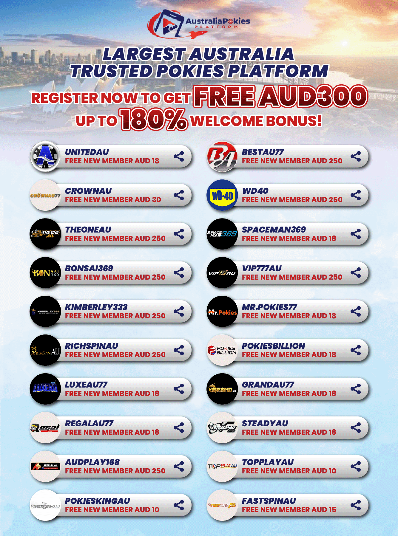 Crownau Facebook ad: Join the #1 Australian Entertainment Hub