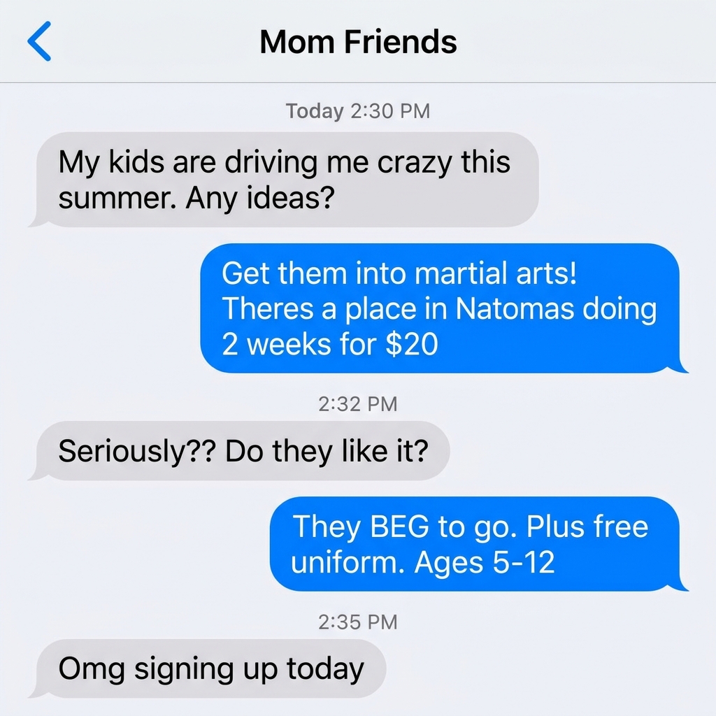 Natomas Academy - Family Taekwondo Facebook ad: Family Martial Arts!