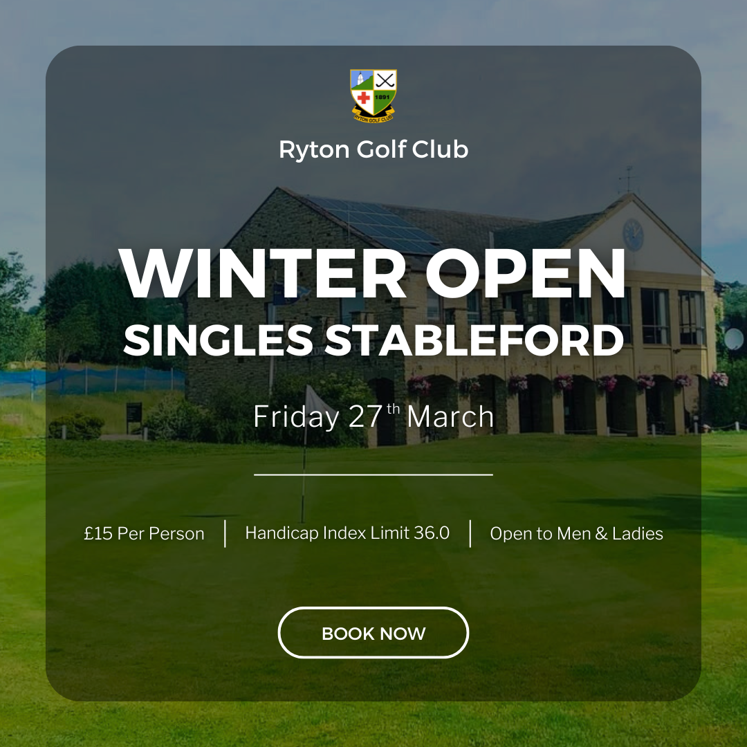 Ryton Golf Club - Ads Facebook ad: Call Us & Book Today