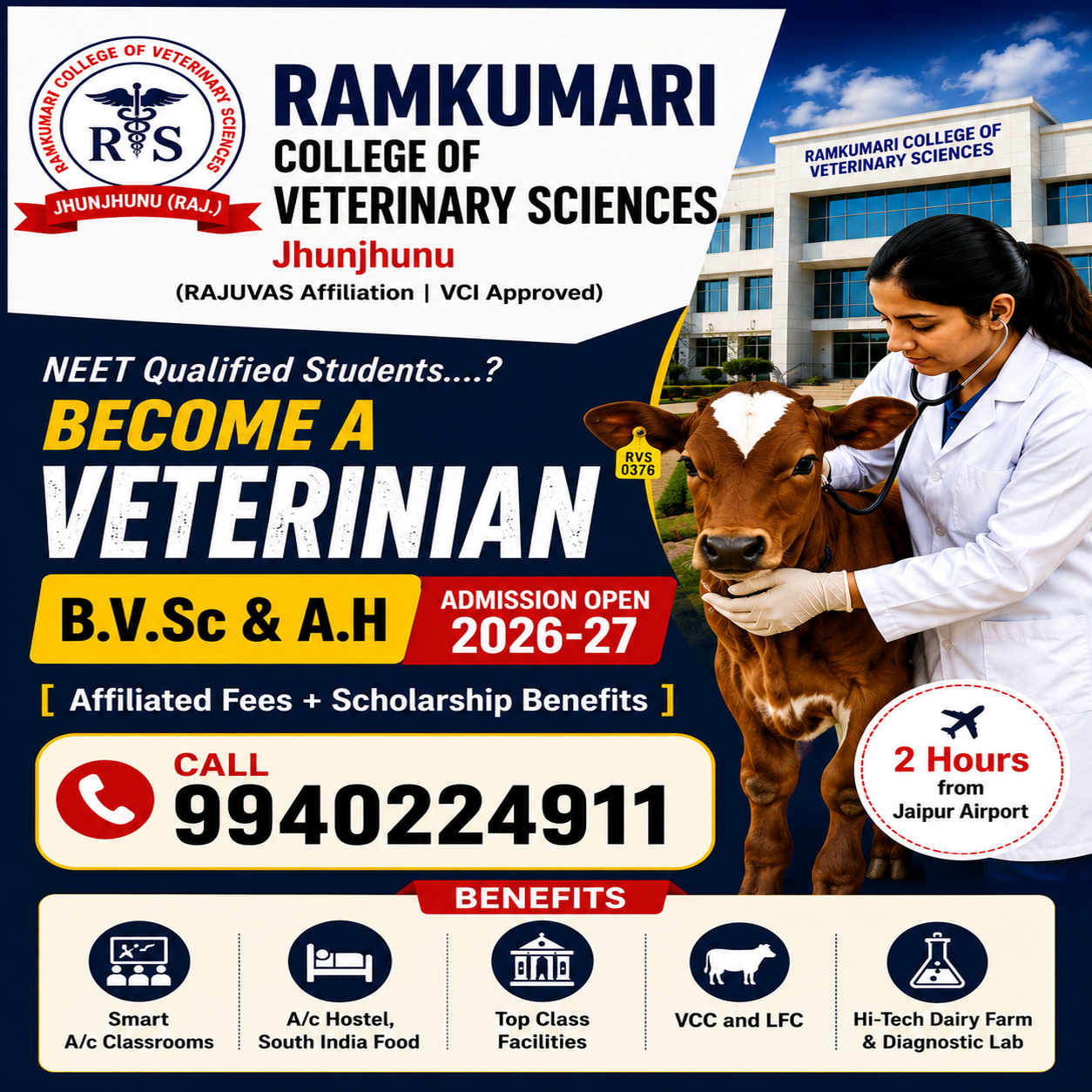 Ramkumari College of Veterinary Sciences Facebook ad