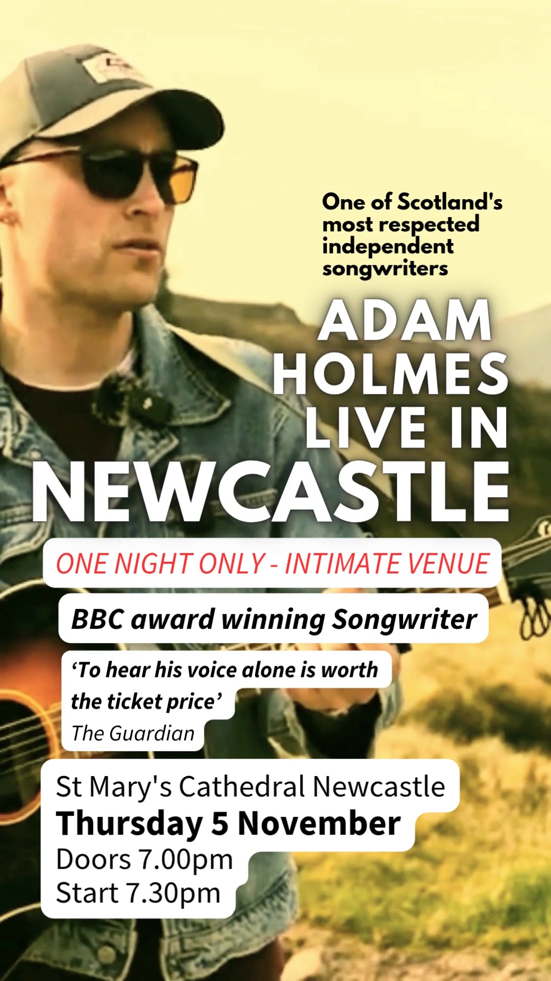 Adam Holmes Music Facebook ad: Newcastle, St Mary's Cathedral