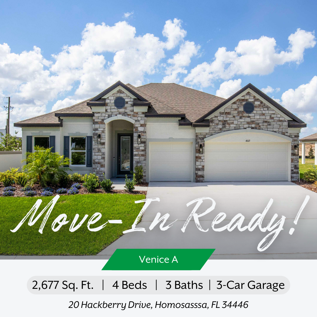 Maronda Homes Facebook ad: Secure Your Move-In Ready Home!