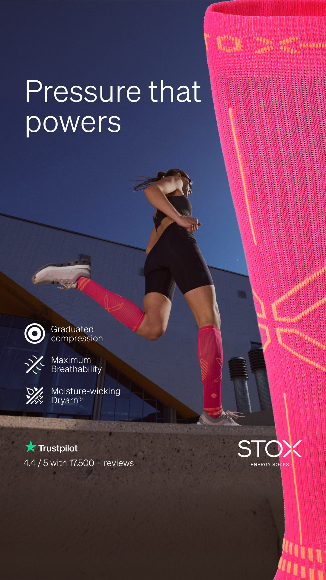 STOX Energy Socks Facebook ad