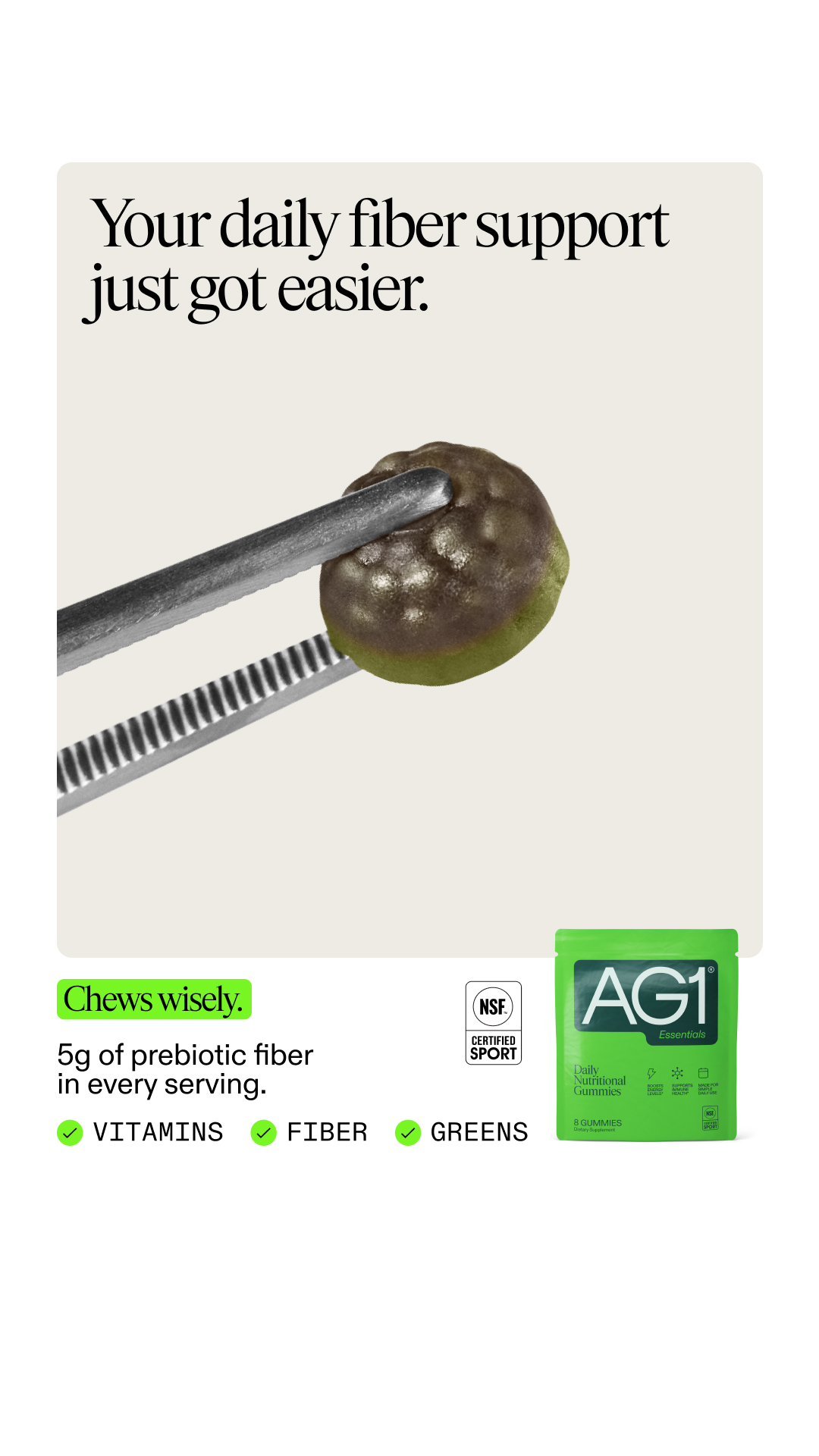 AG1 by Athletic Greens Facebook ad
