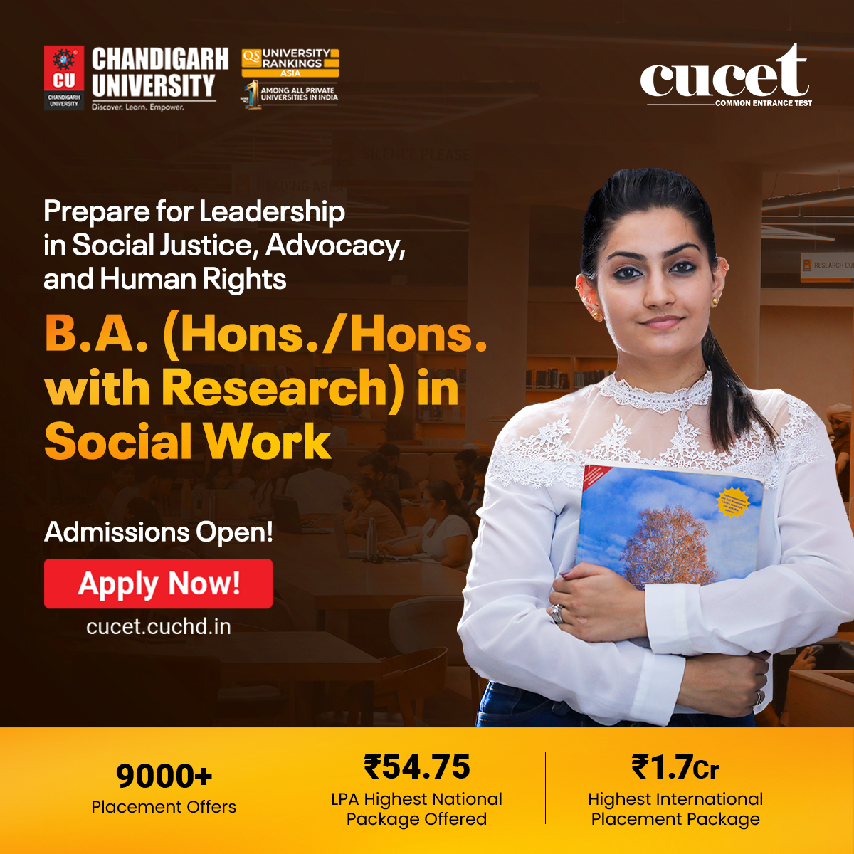 Chandigarh University-Mohali Facebook ad