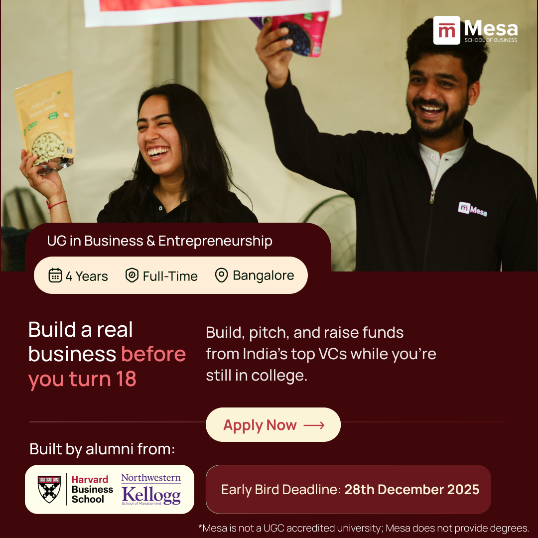 Mesa School of Business - UG Facebook ad from Dec 29, 2025