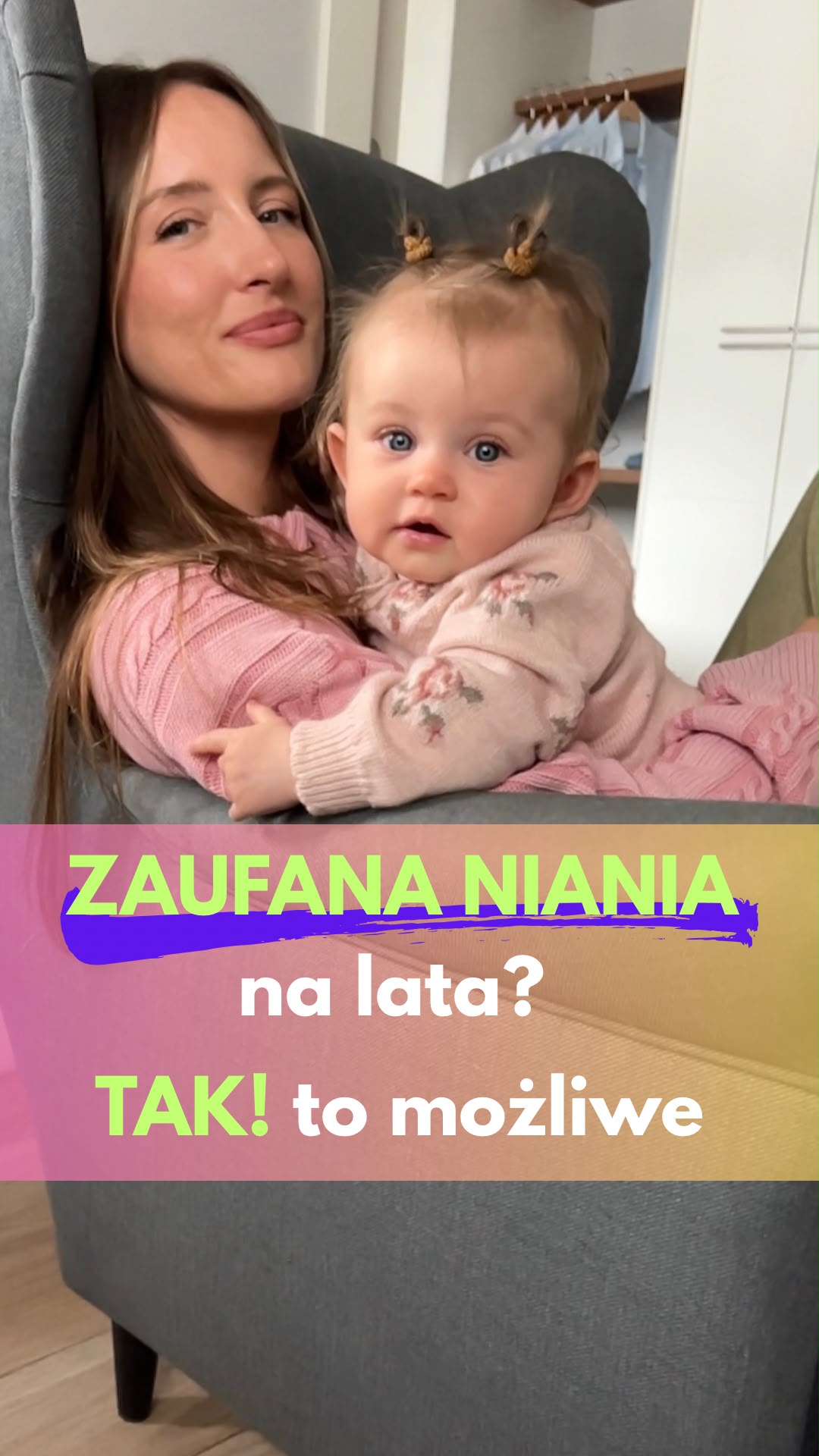 MYbabysitter Facebook ad: Znajdziemy nianię, która będzie jak członek rodziny.