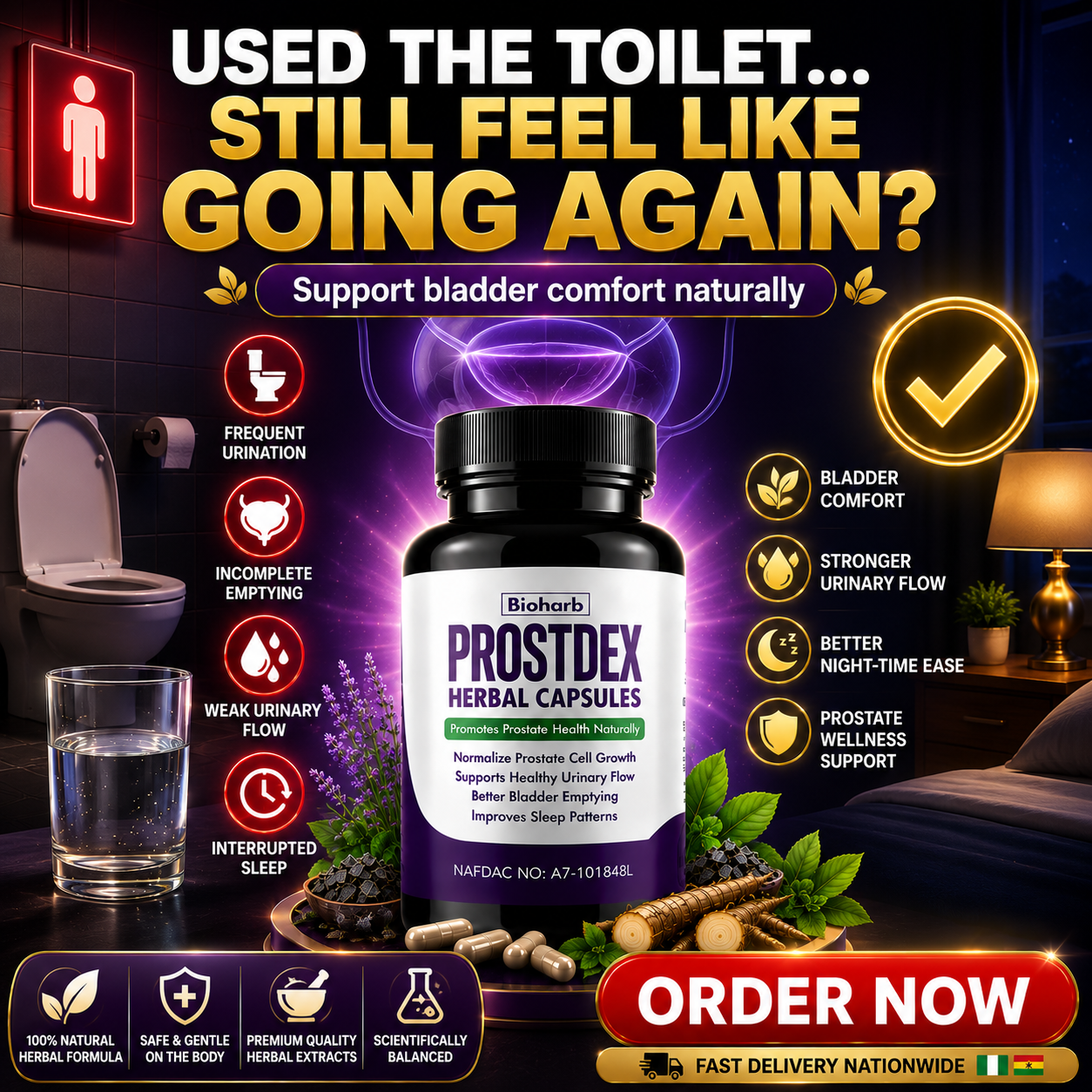 Prostate Healthcare Facebook ad: ππ% ππππππππ πππππ + π
πππβ¦