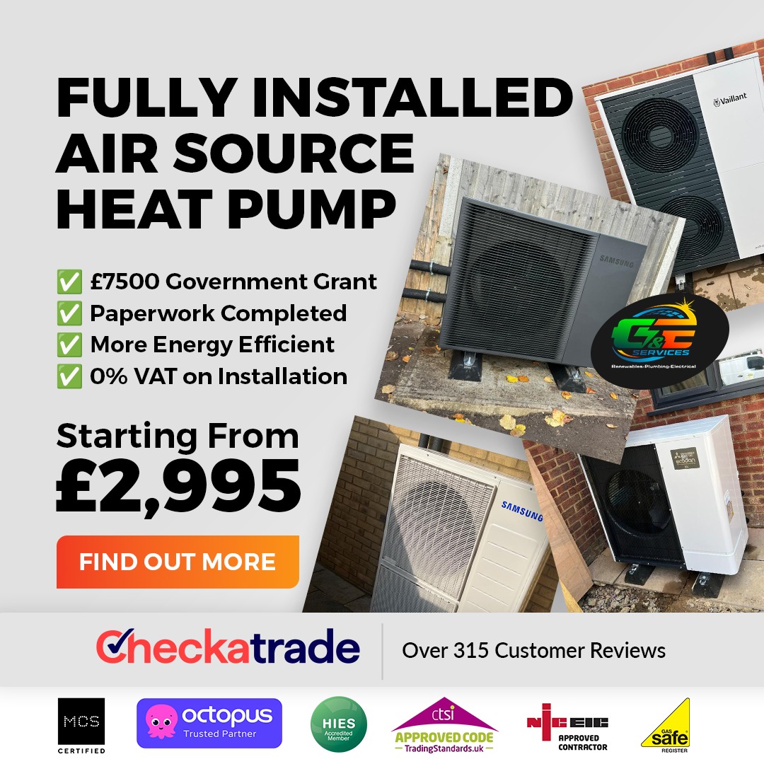 G&E Services Facebook ad: Get a Heat Pump Quote