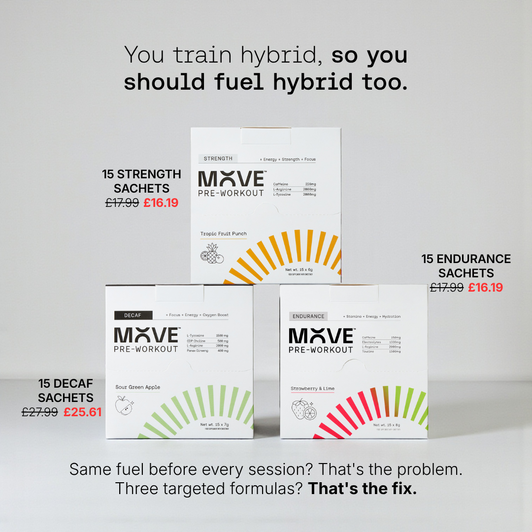 MOVE Pre-Workout Facebook ad