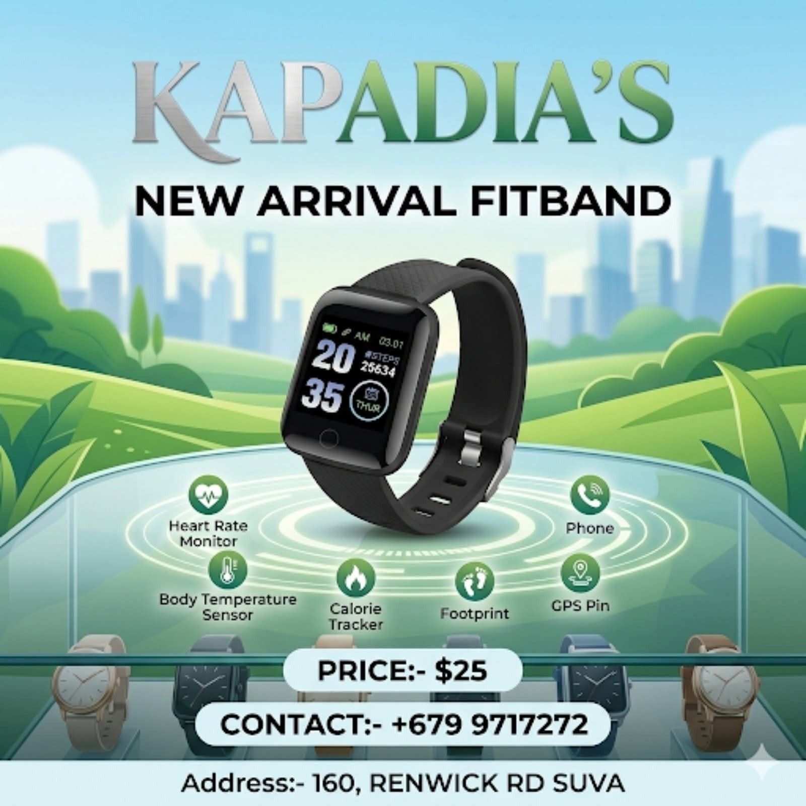 Kapadia's Facebook ad: 08/07 - SMART WATCHES.